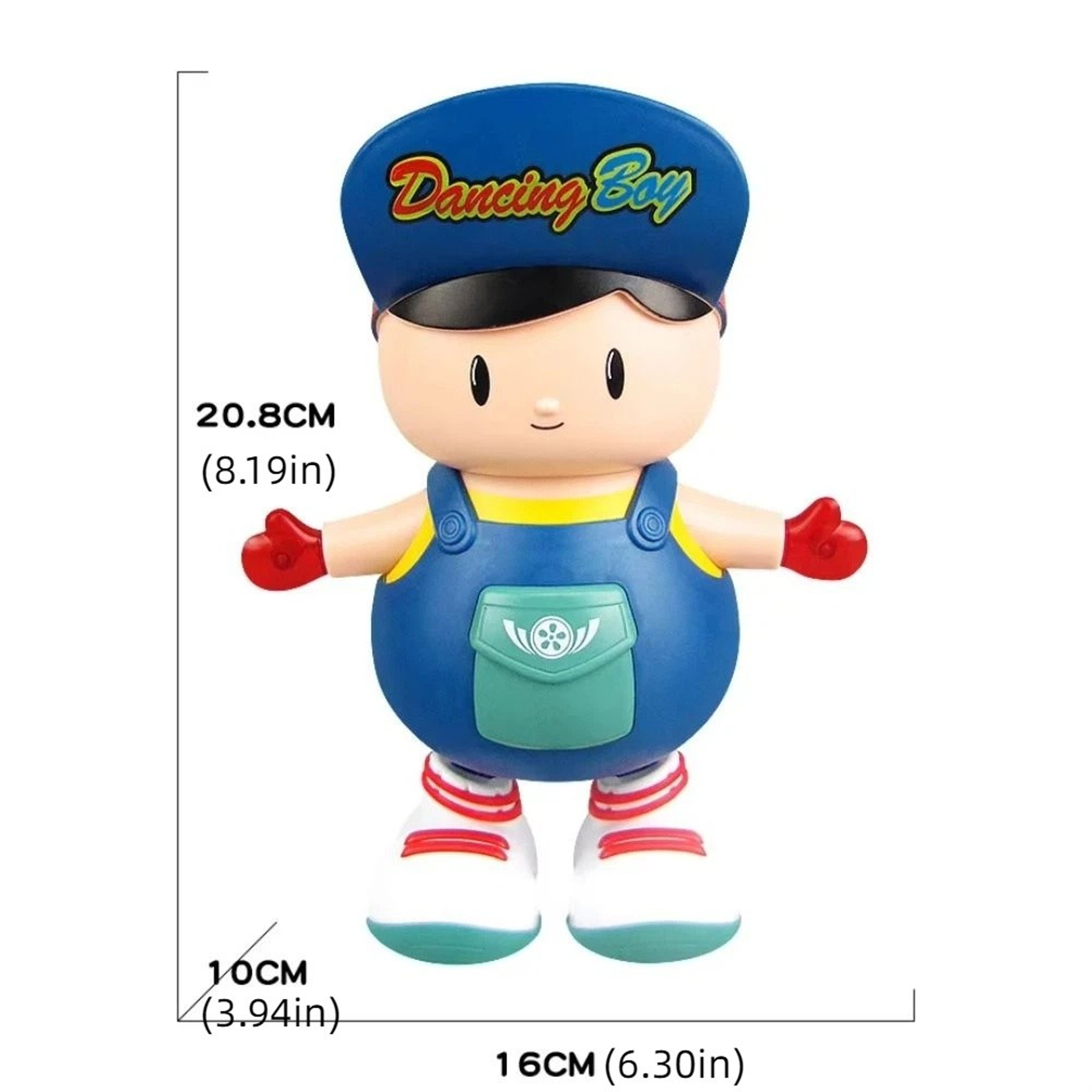 Interactive Dancing Boy Toy with LED Lights, Music & Moving Action for Kids – view 6