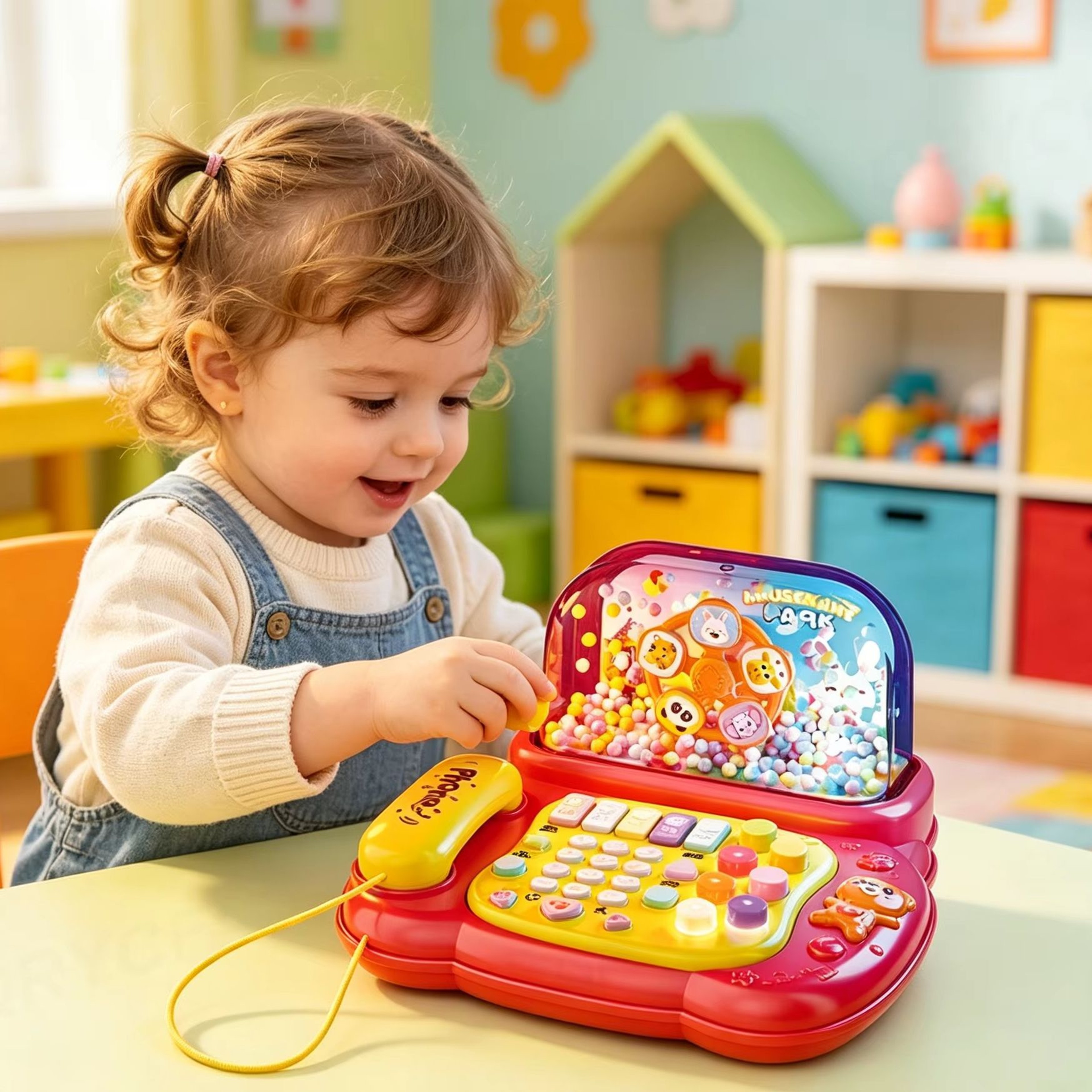Musical Baby Phone Toy with Piano Keys & Lights Interactive Educational Toy for Toddlers – view 1