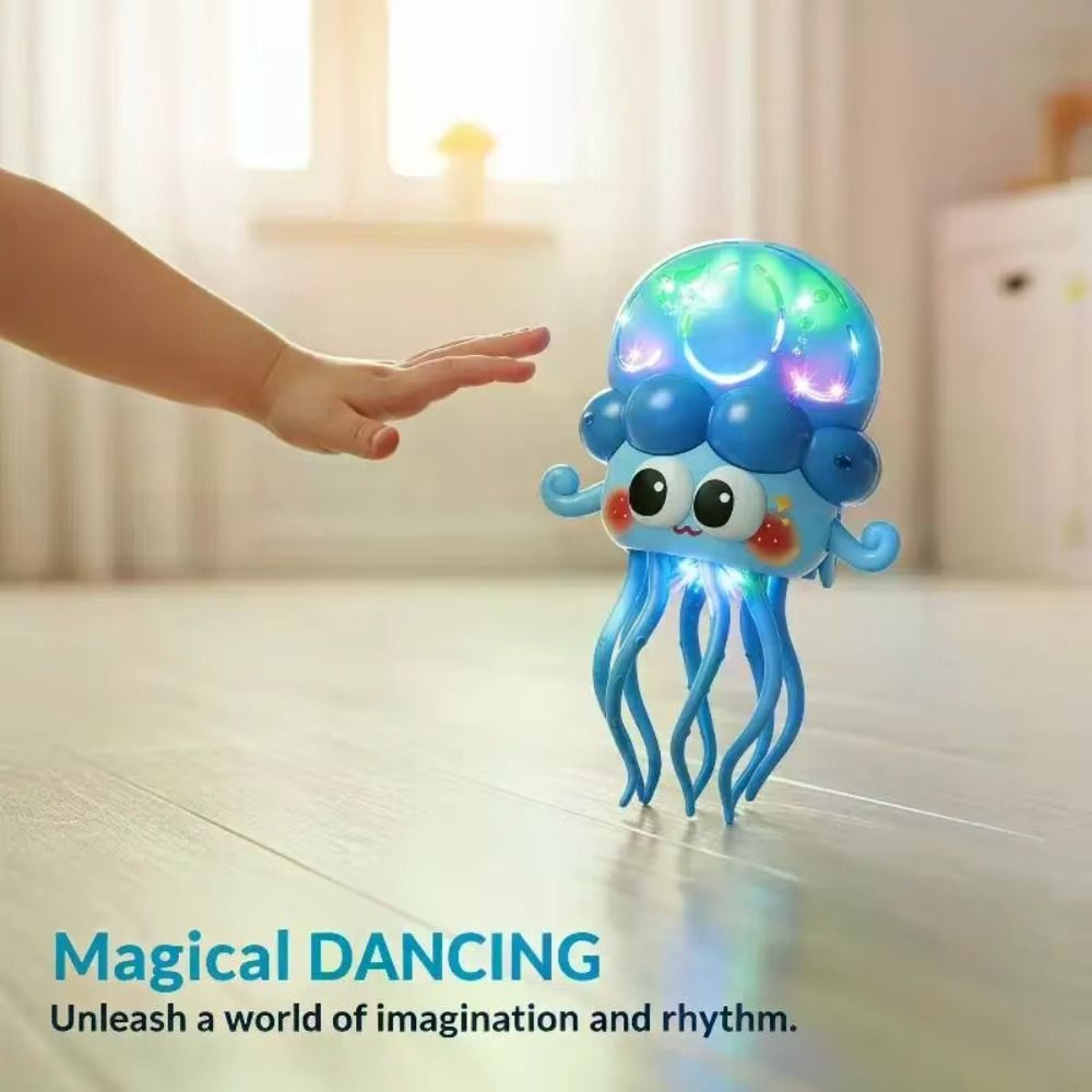Interactive Dancing Octopus Toy With Music Lights  Crawling Motion For Toddlers 3