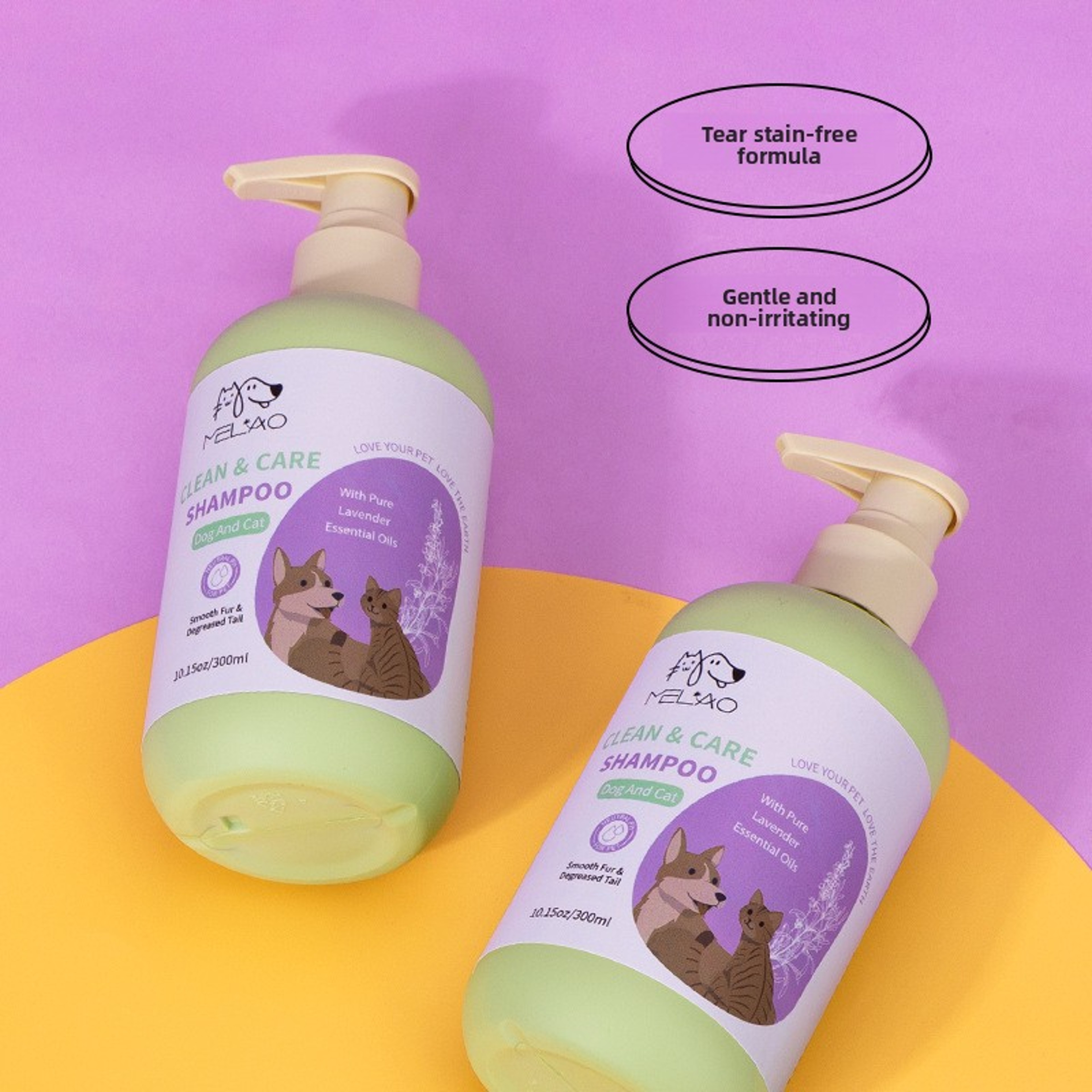 Pet Dog Body Wash Cat Dog Shampoo, Mild Bath Liquid Shampoo, Long Lasting Fragrance for Clean Healthy Pets – view 4