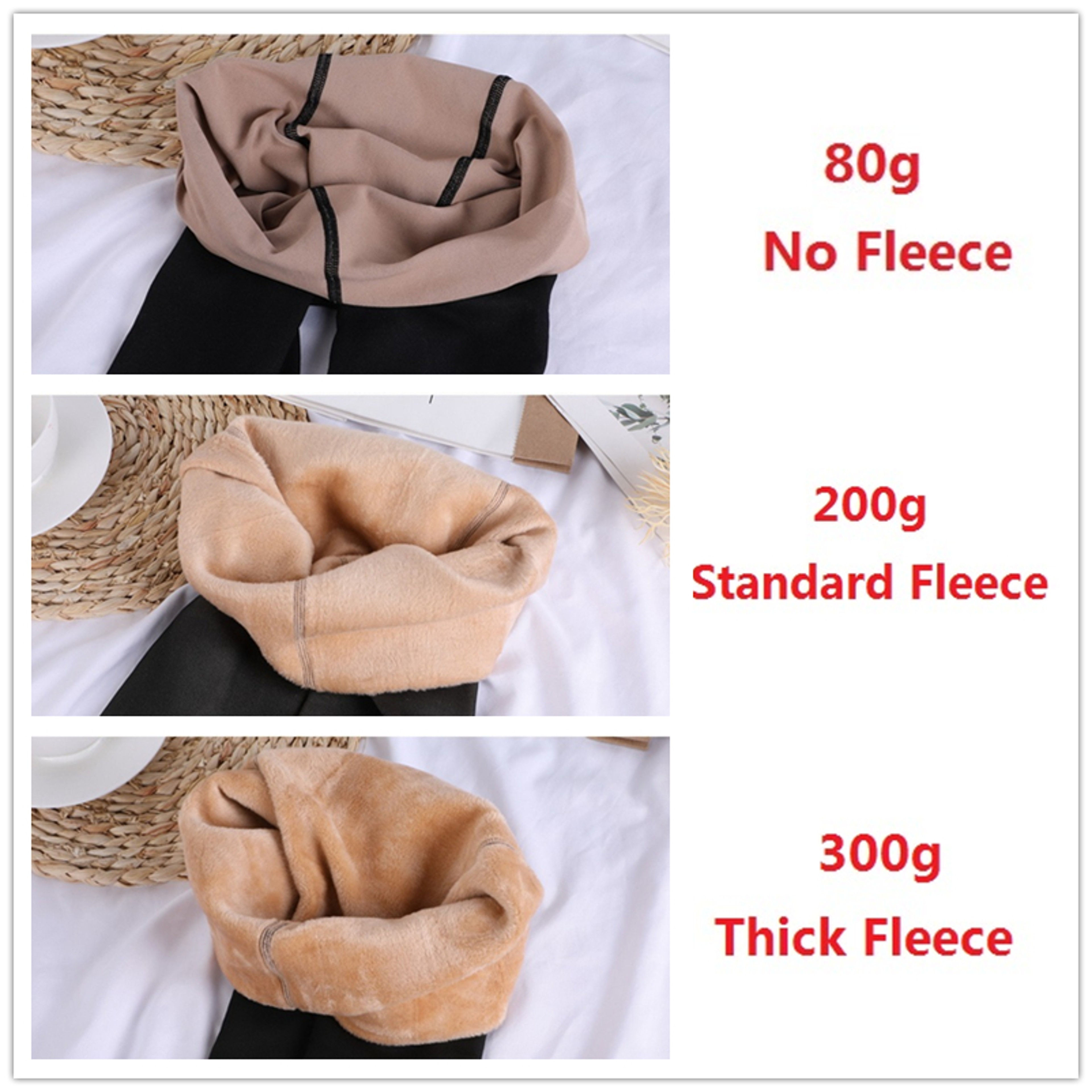 Women's Fleece Lined Thermal Leggings Faux Sheer Warm Winter Tights – view 12