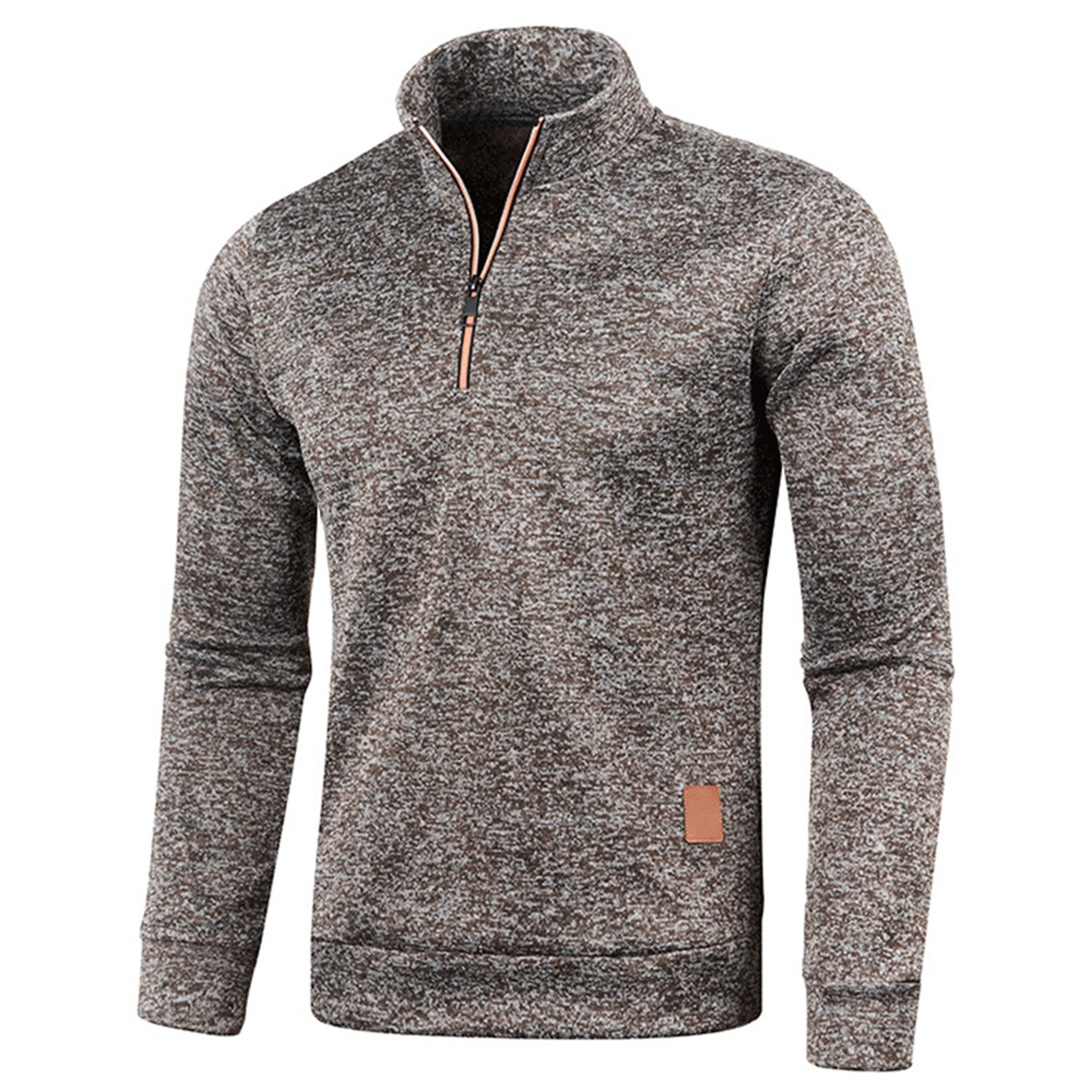 Sweatshirt For Men Fleece Lined Pullover With V Neck  Windproof Design 6