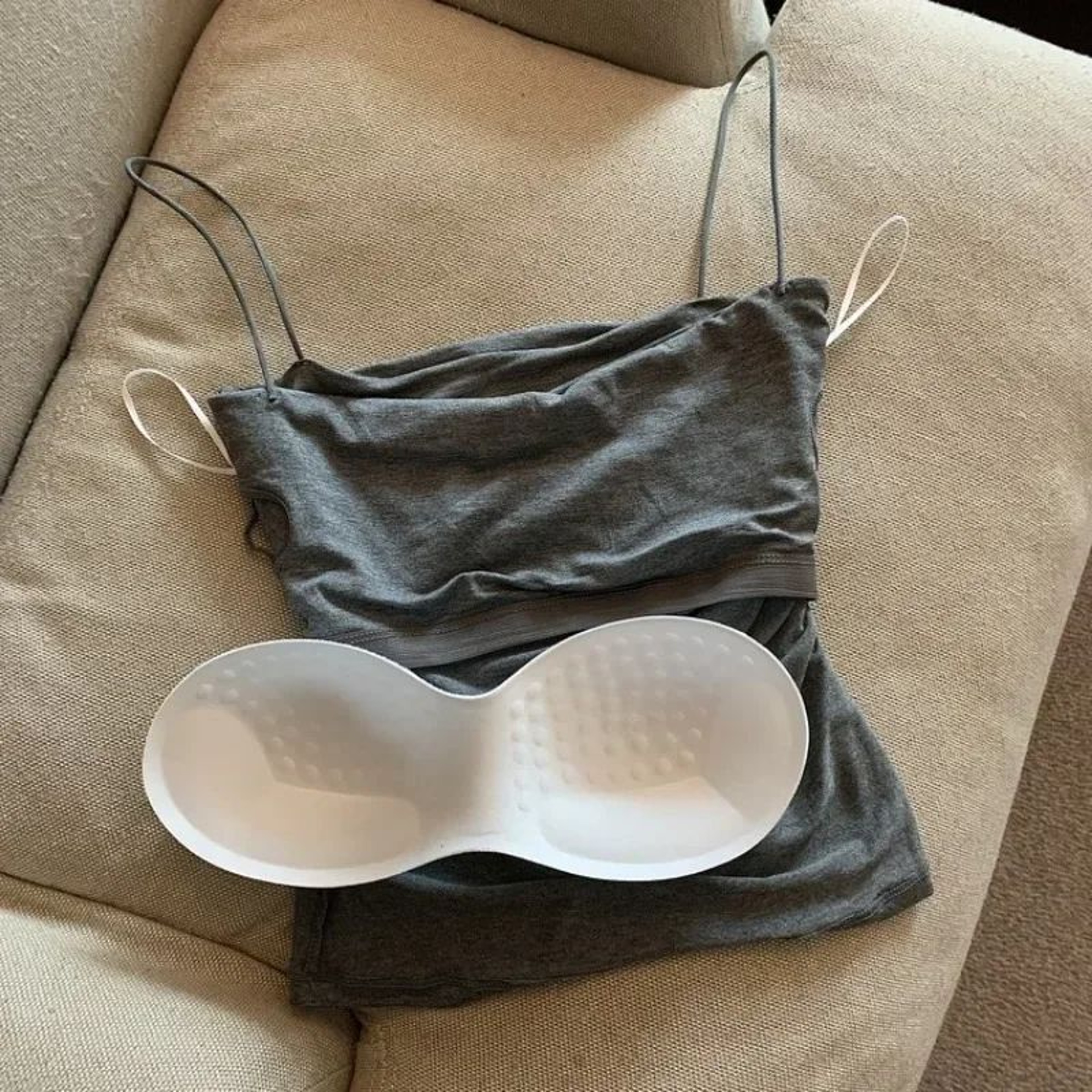 Women Spaghetti Strap Tanks With BuiltIn Bra Casual Solid Color Camis For Summer 2