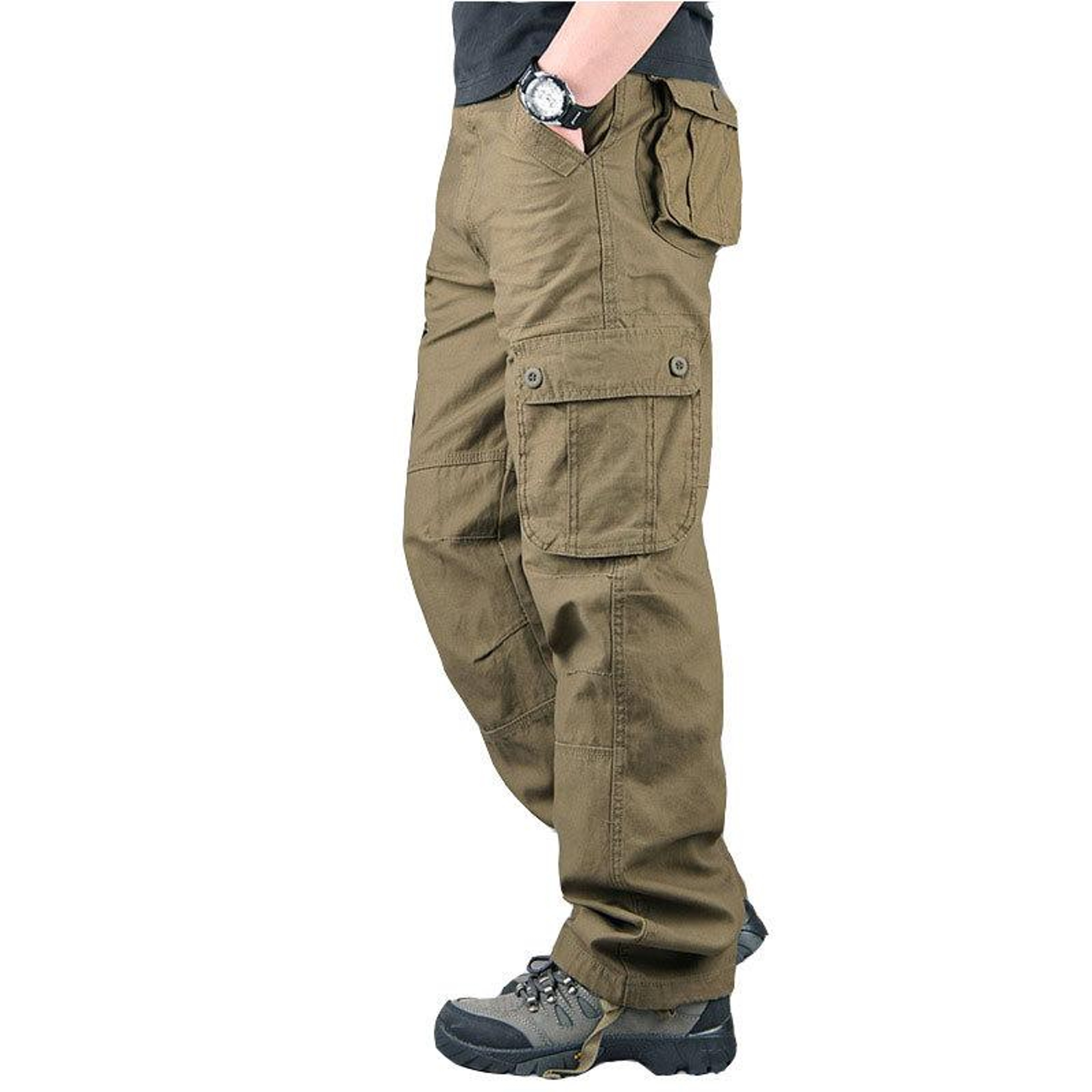 Rugged & Ready Mens Tactical Cargo Pants for Work, Hiking & Adventure Big Sizes Available – view 12
