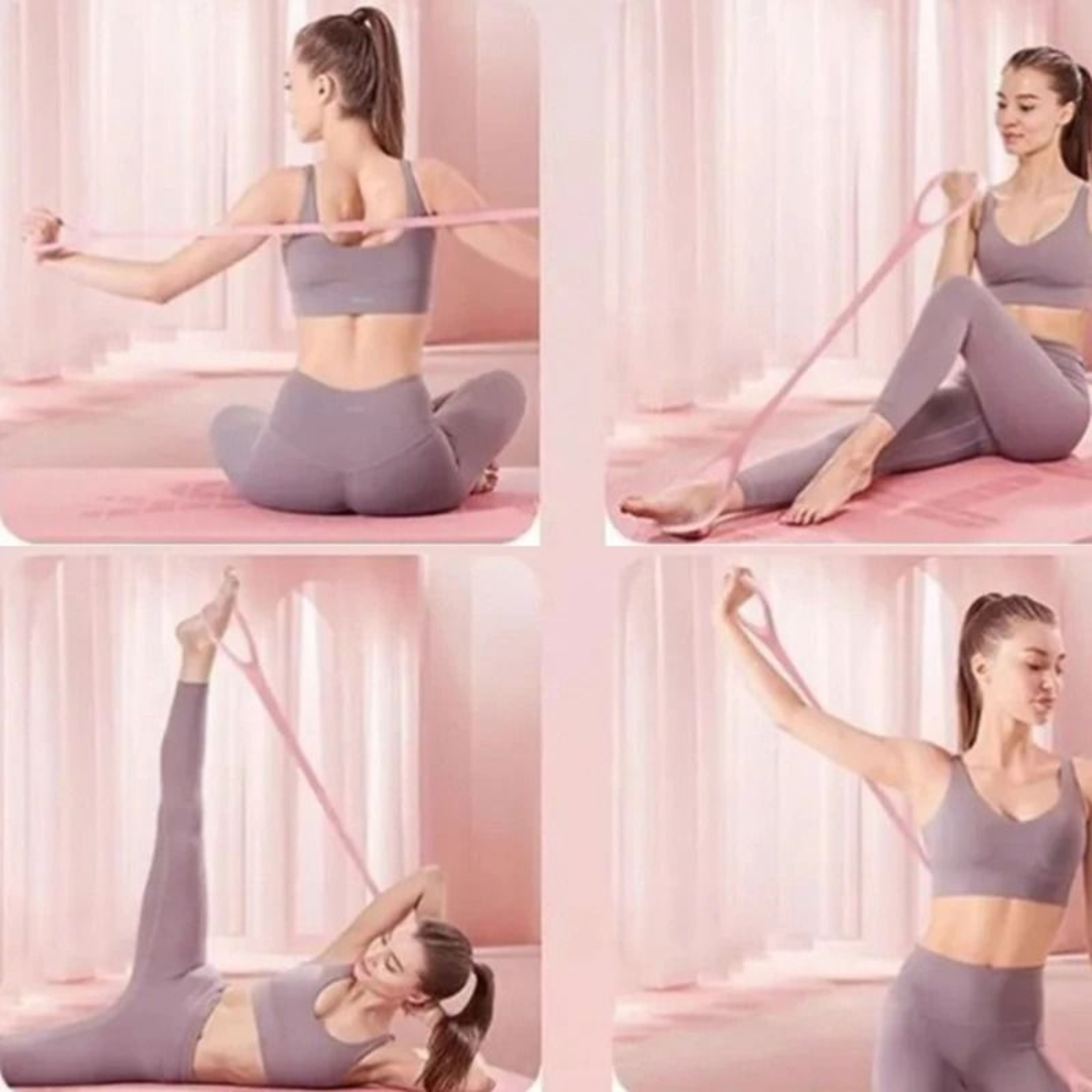 Portable exercise band for home workouts