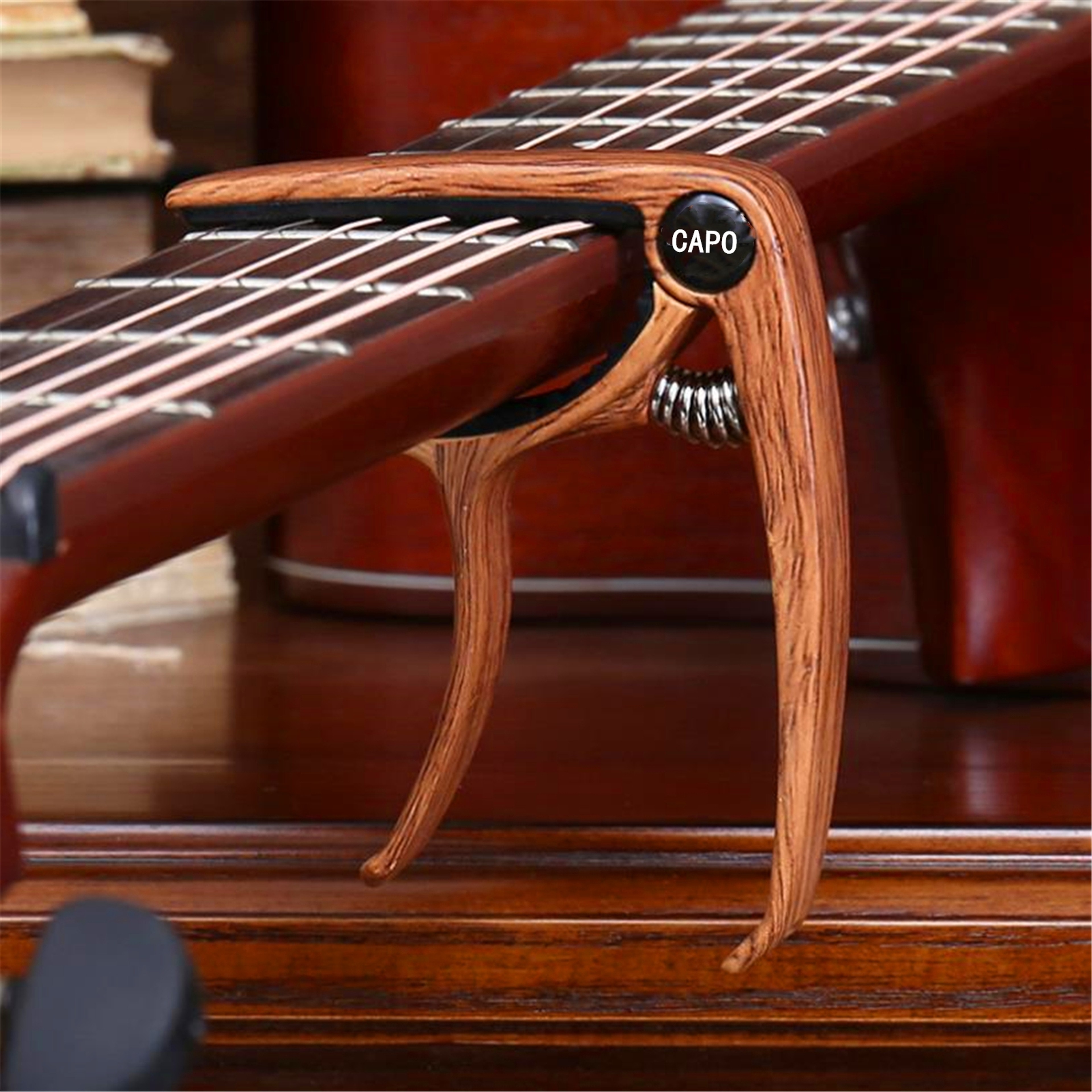 Professional Metal Guitar Capo Aluminum Alloy Trigger Clamp for Acoustic  Electric Guitars