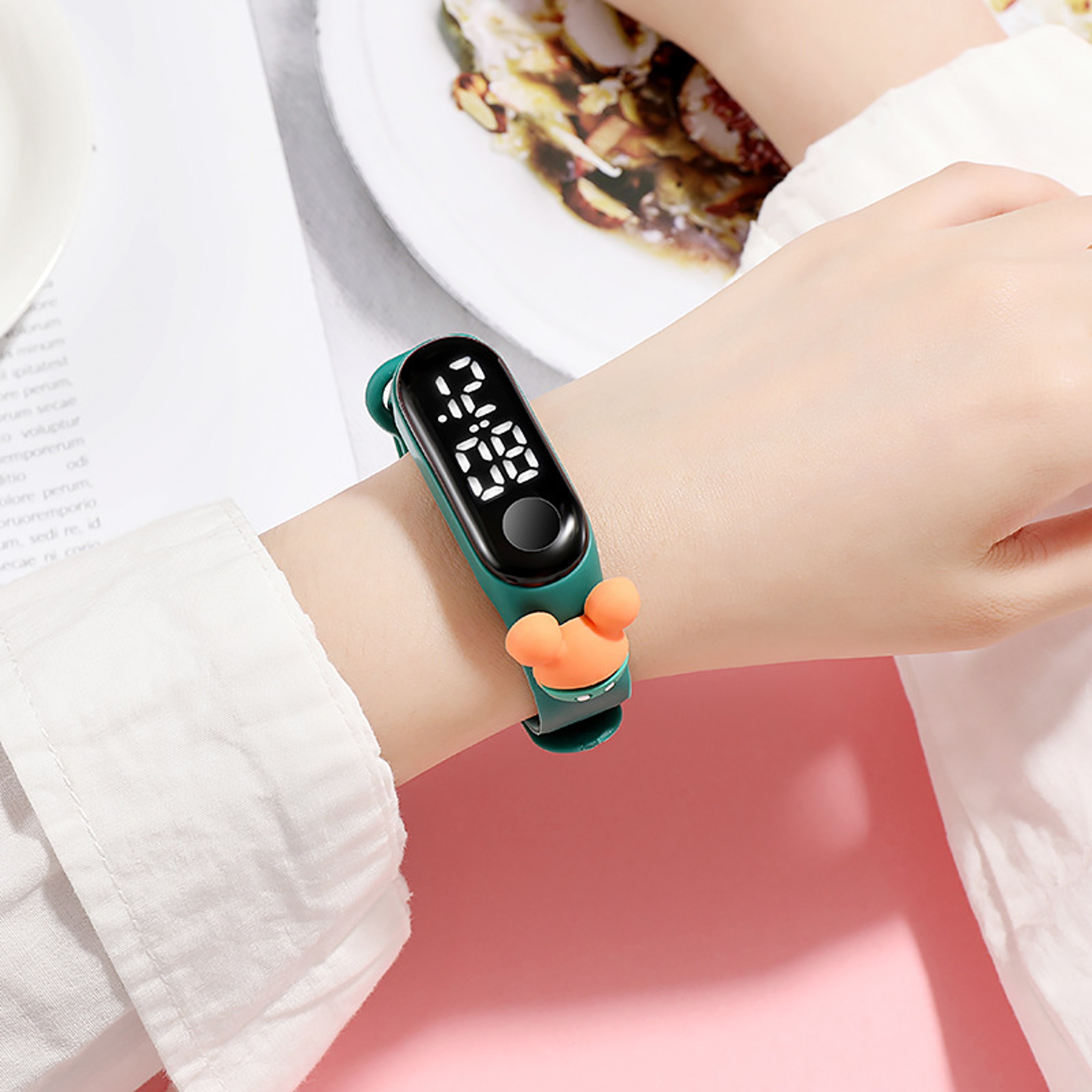 Fashion Mickey  Spiderman LED Kids Watch Waterproof Sports Bracelet For Girls  Women 0