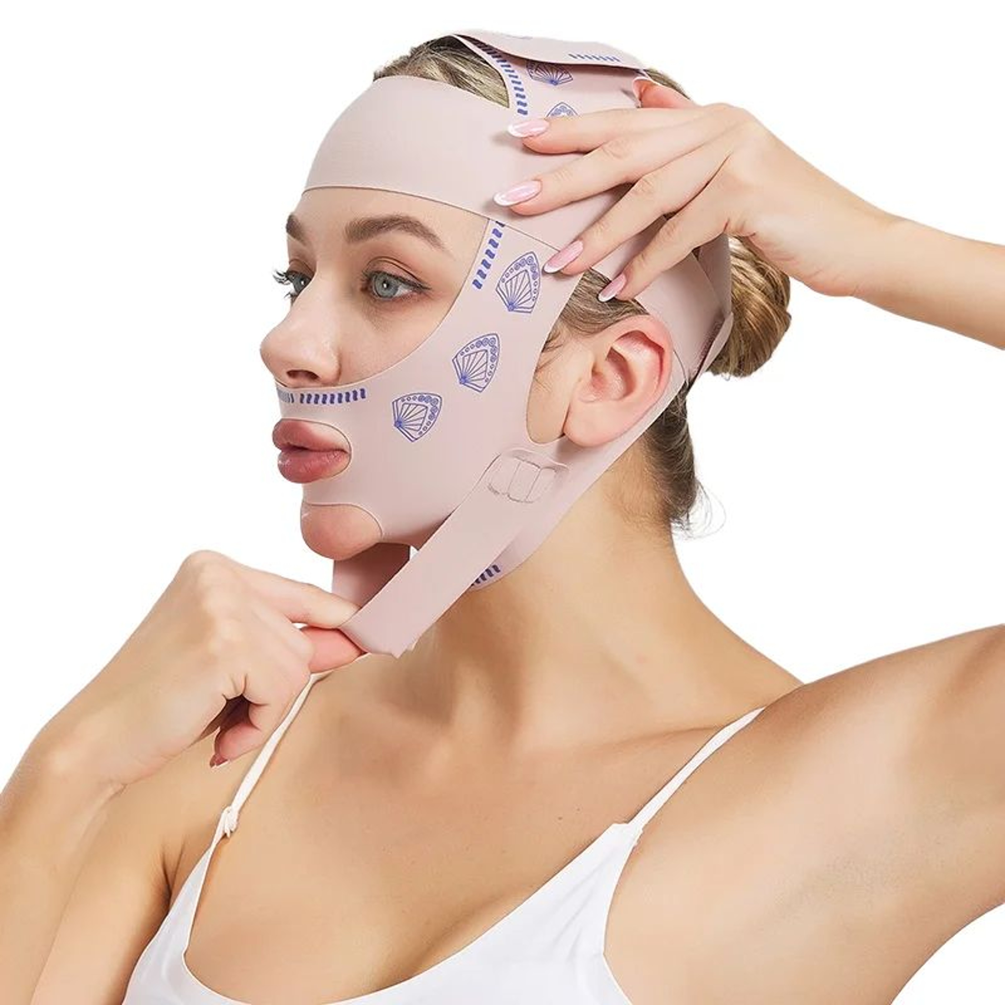 Chin Cheek Slimming Bandage V Shaper  V Line Lifting Mask For Face Slimming AntiWrinkle Strap Doubl 0