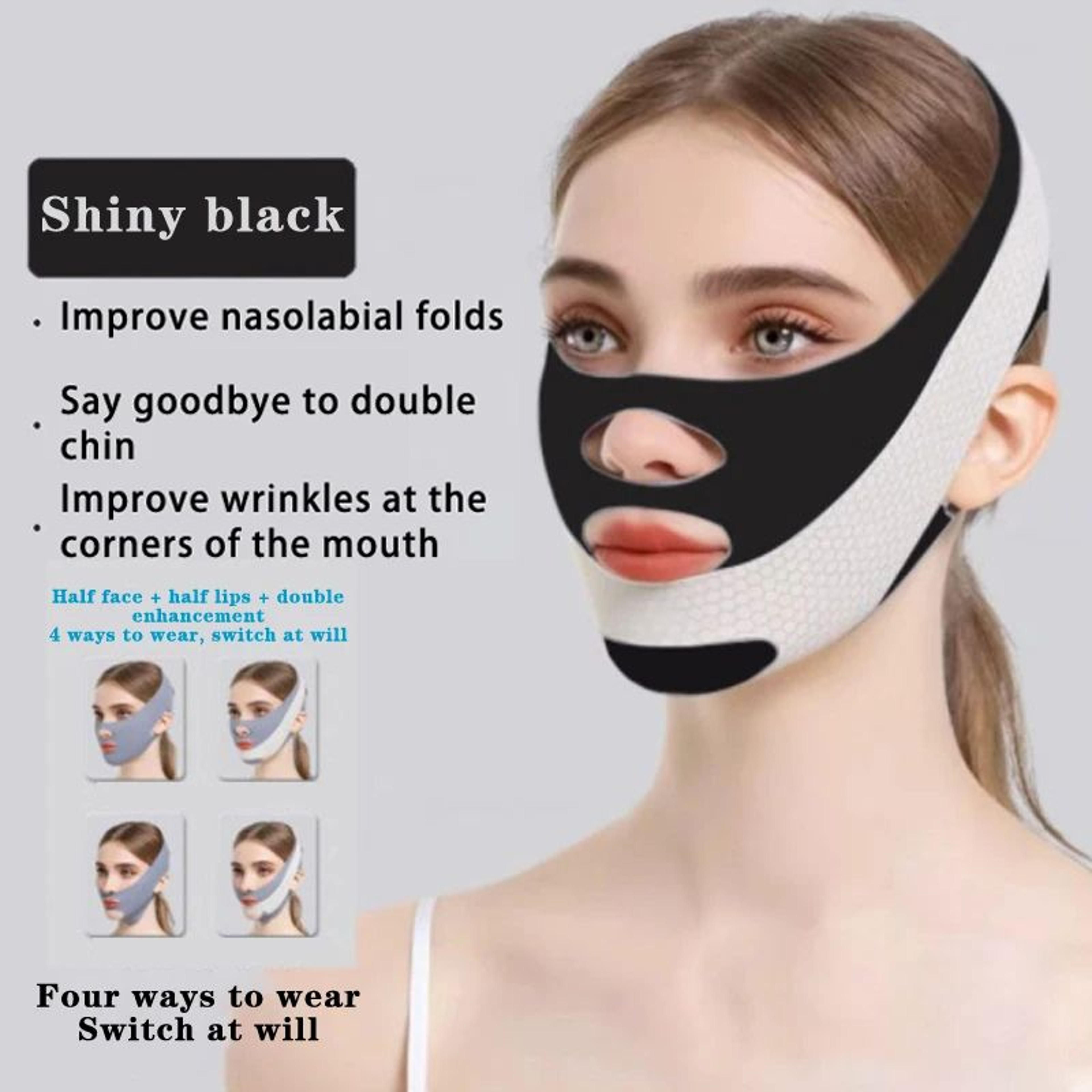 Chin Cheek Slimming Bandage V Shaper  V Line Lifting Mask For Face Slimming AntiWrinkle Strap Doubl 6