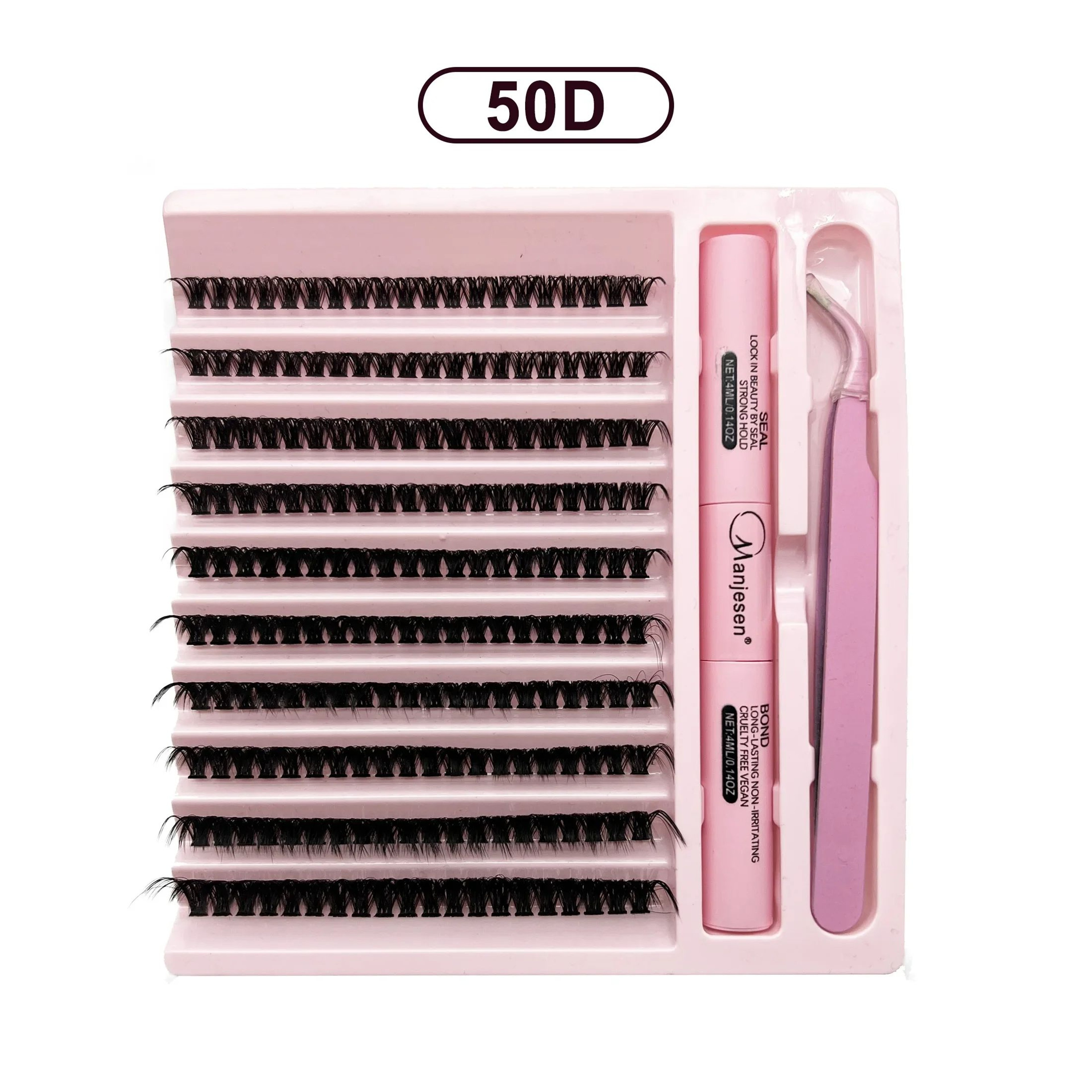 Lash Extension Kit Cluster Eyelashes With Bond And Seal Complete Home Eyelash Extension Set With Ap 8