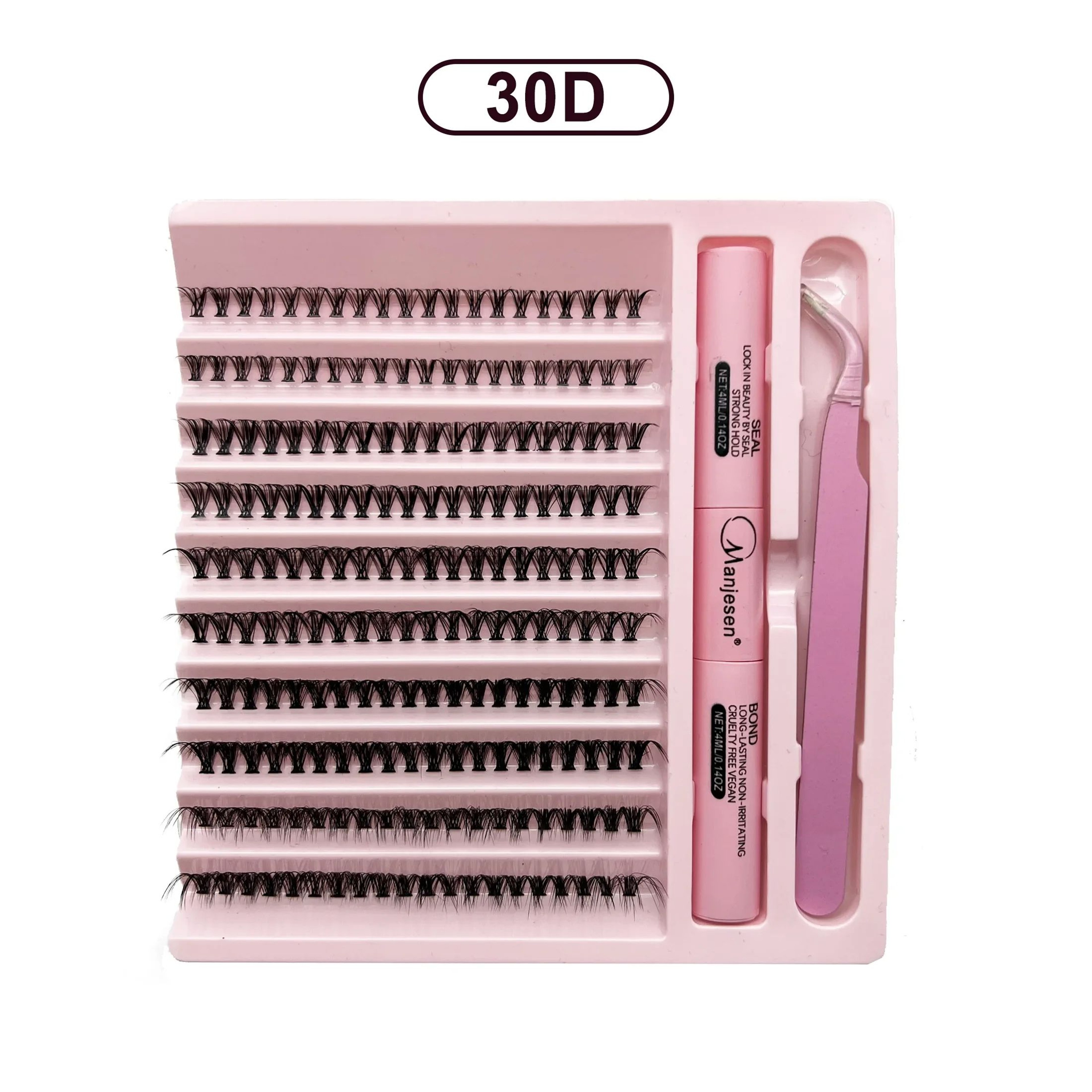 Lash Extension Kit Cluster Eyelashes With Bond And Seal Complete Home Eyelash Extension Set With Ap 6