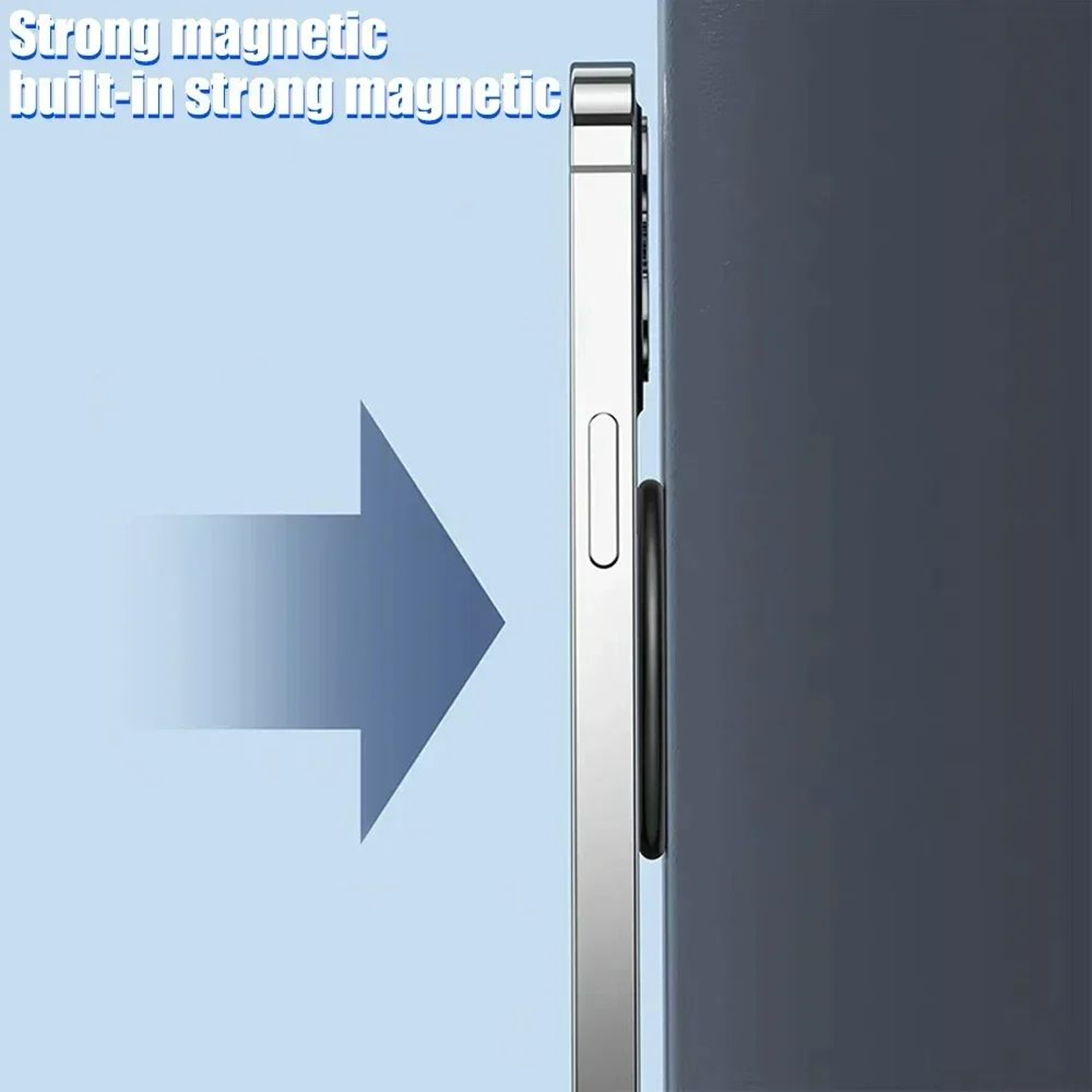 Universal MagSafe Magnetic Ring Holder With Adhesive Strong Magnet Cellphone Wall Mount  Stand Comp 4