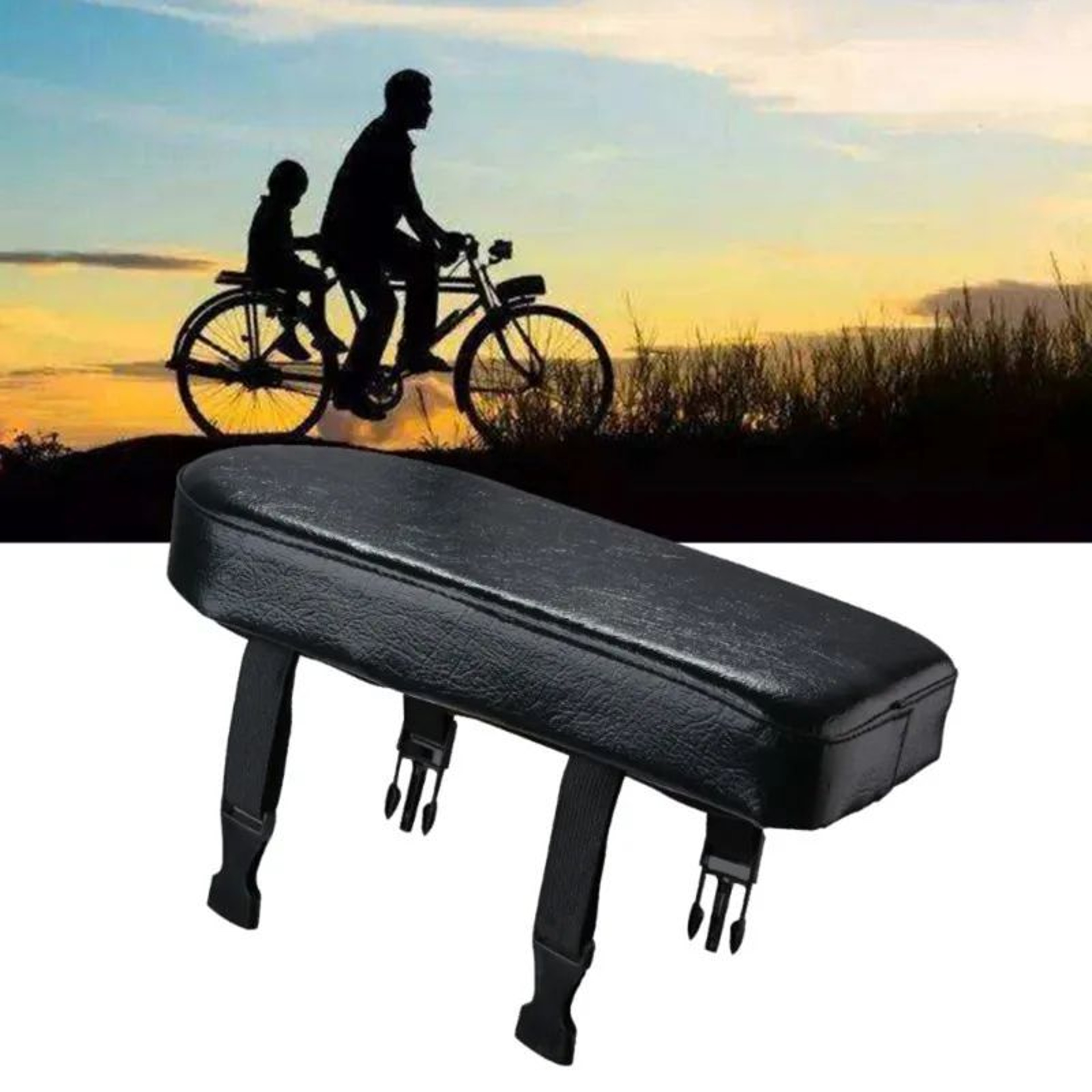 Mountain Bicycle Rear Cushion Backrest Seat For Passenger Electric Bike Childrens Seat Pad With Foo 5