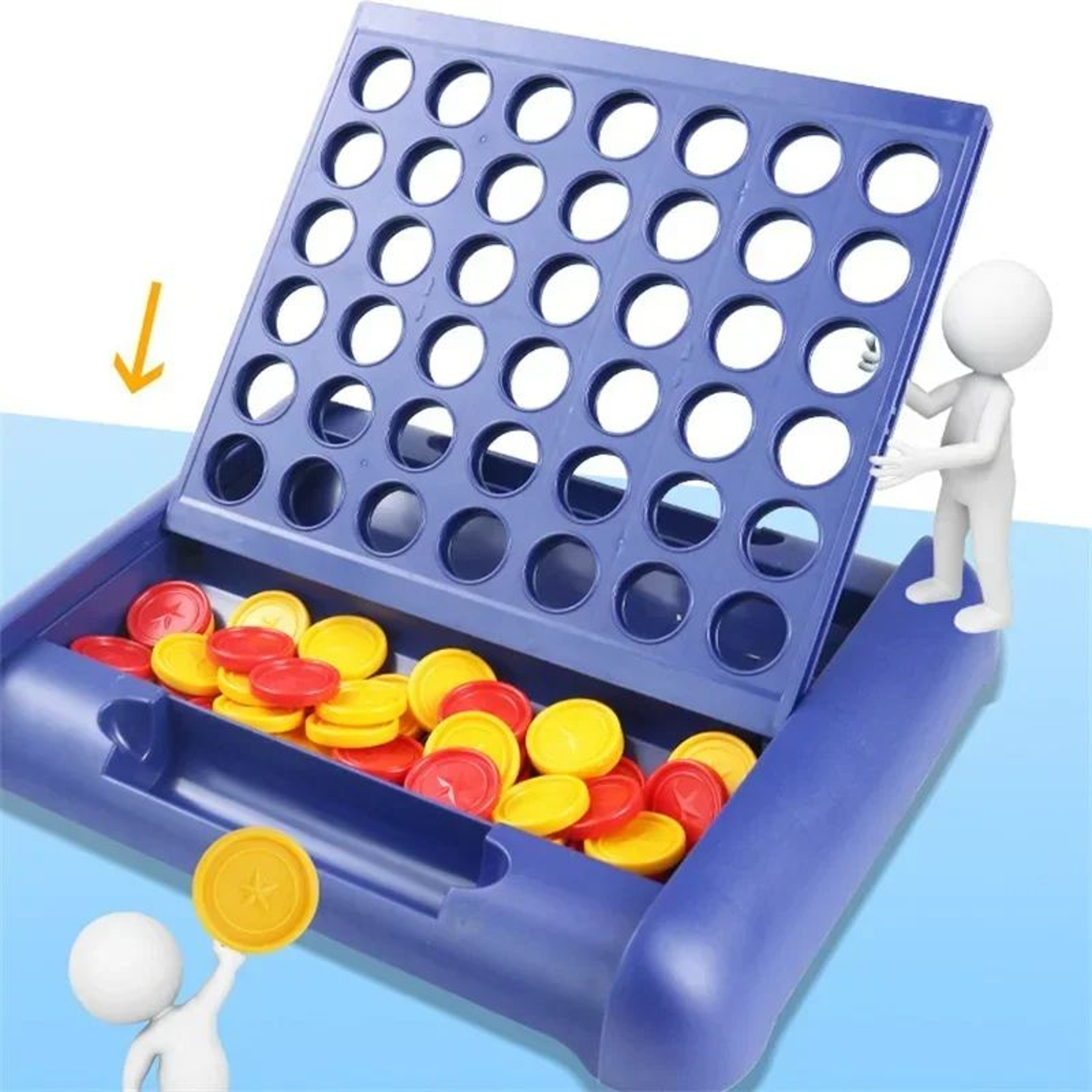 Foldable Connect In A Line Board Game Educational Puzzle  Family Party Chess Toy Early Thinking Tra 1