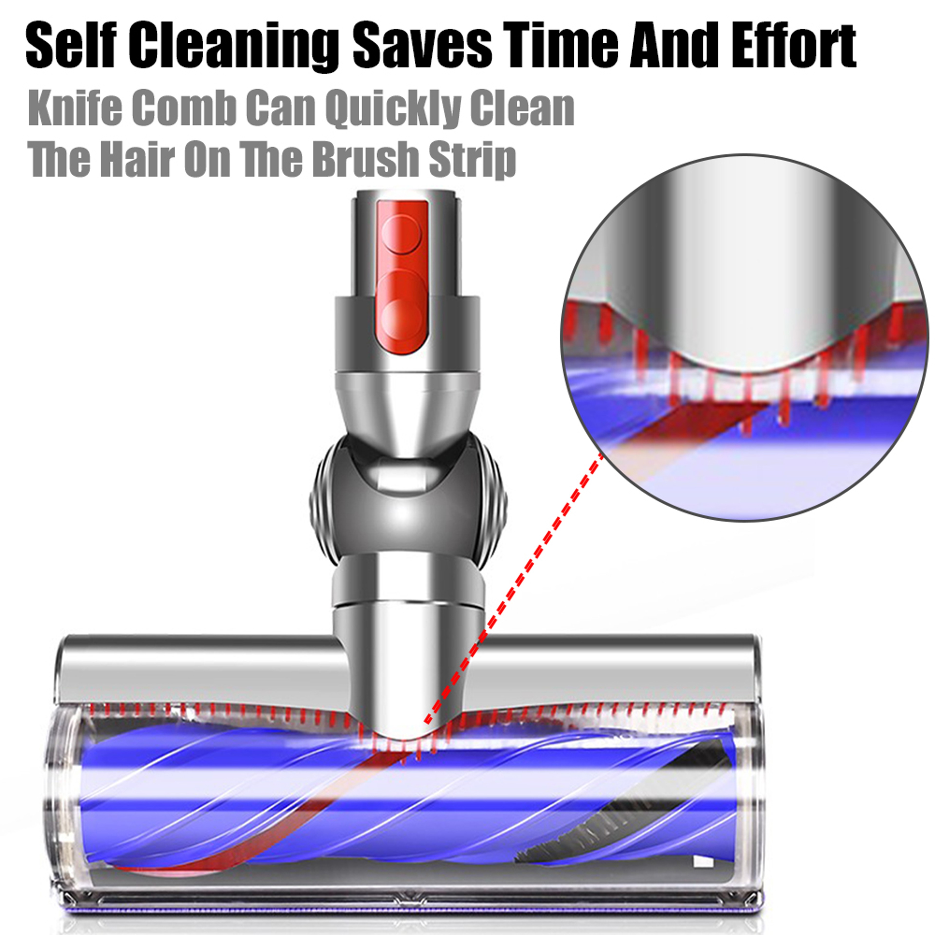 AntiEntangleme Direct Drive Vacuum Cleaner Head Motorhead Brush Turbine Tool 3