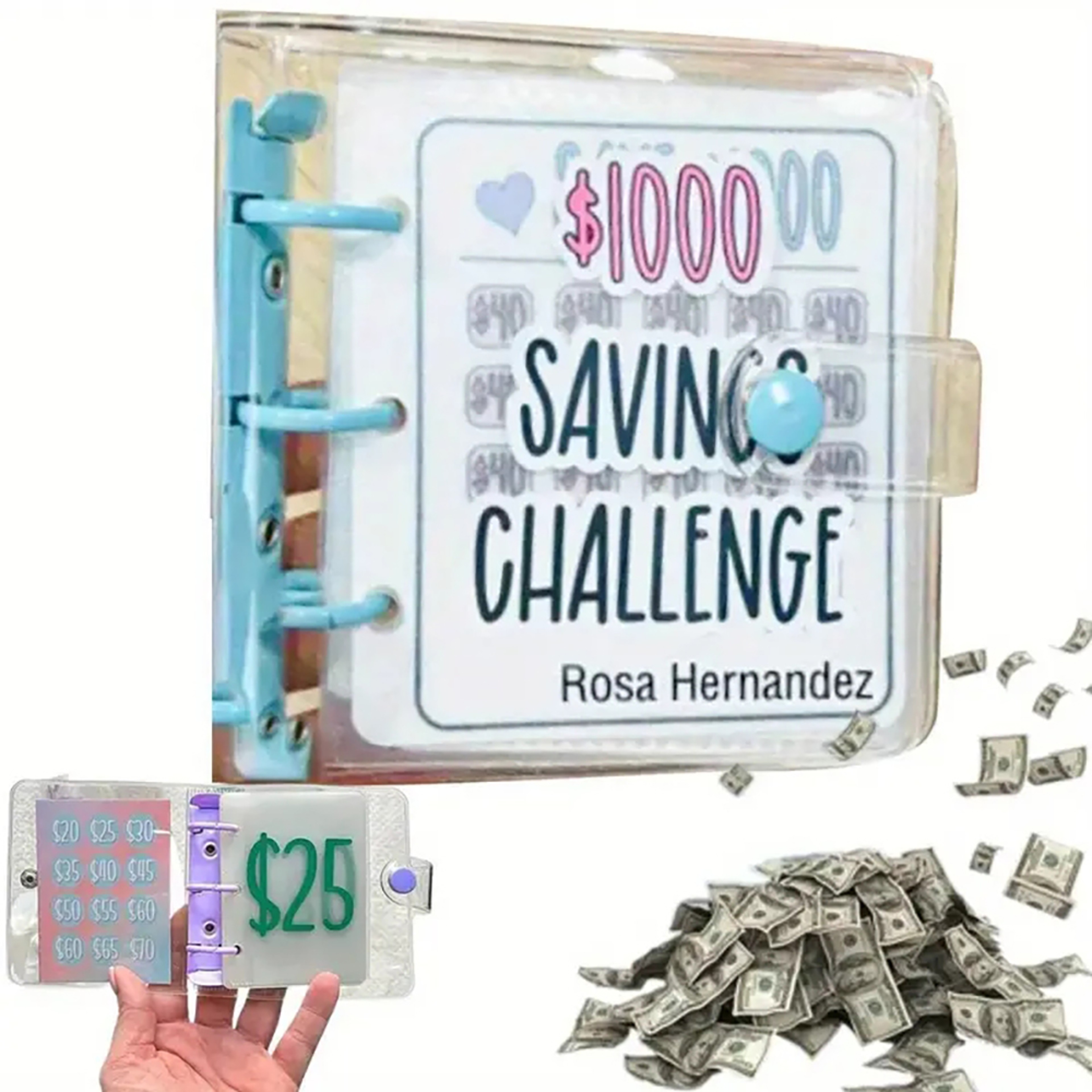 Savings Challenge Binder Cash Envelope System For Budgeting  Money Management 3