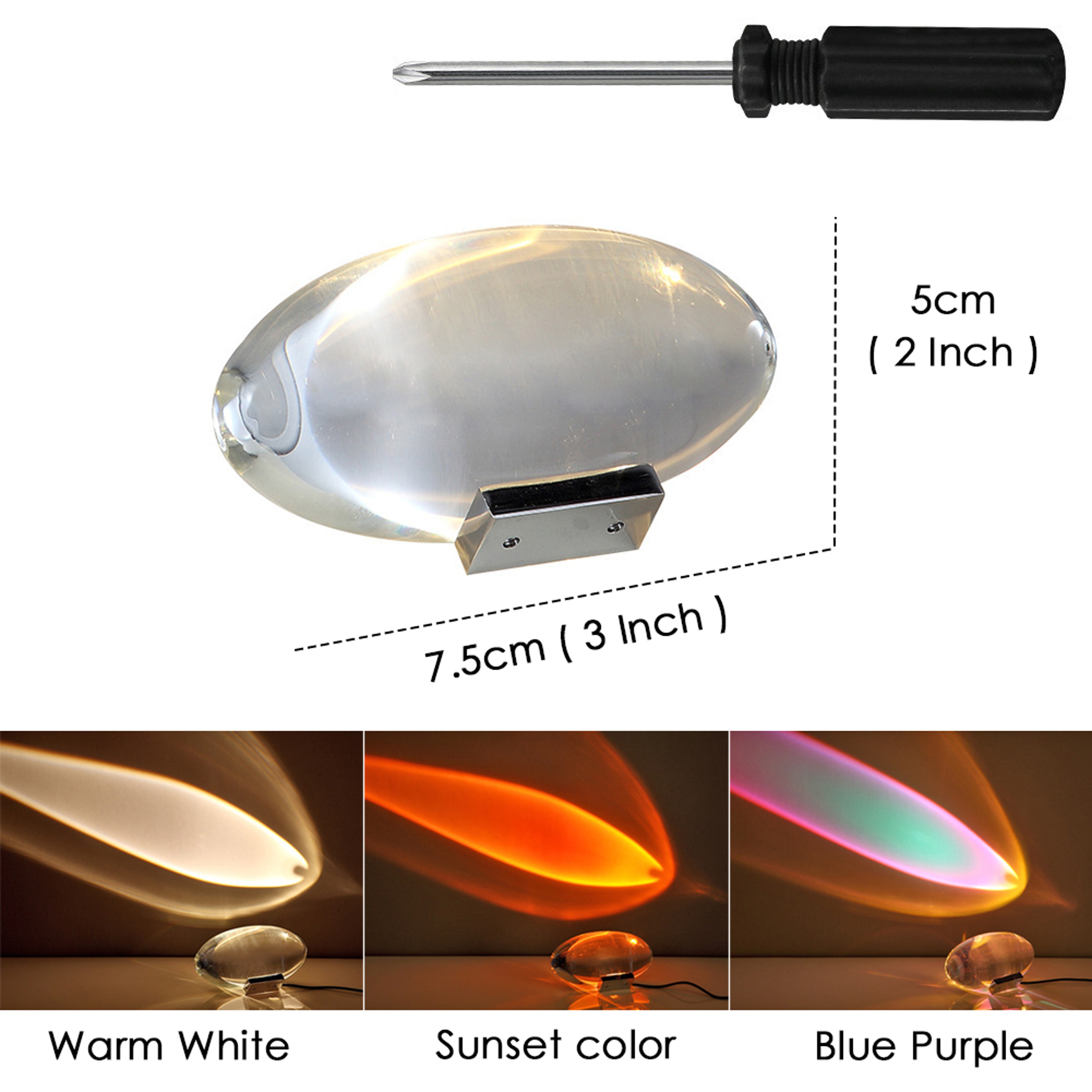 Eye Of The Sky Crystal Table Lamp Italian Designer LED Night Projector For Modern Home  Bedroom Lig 5