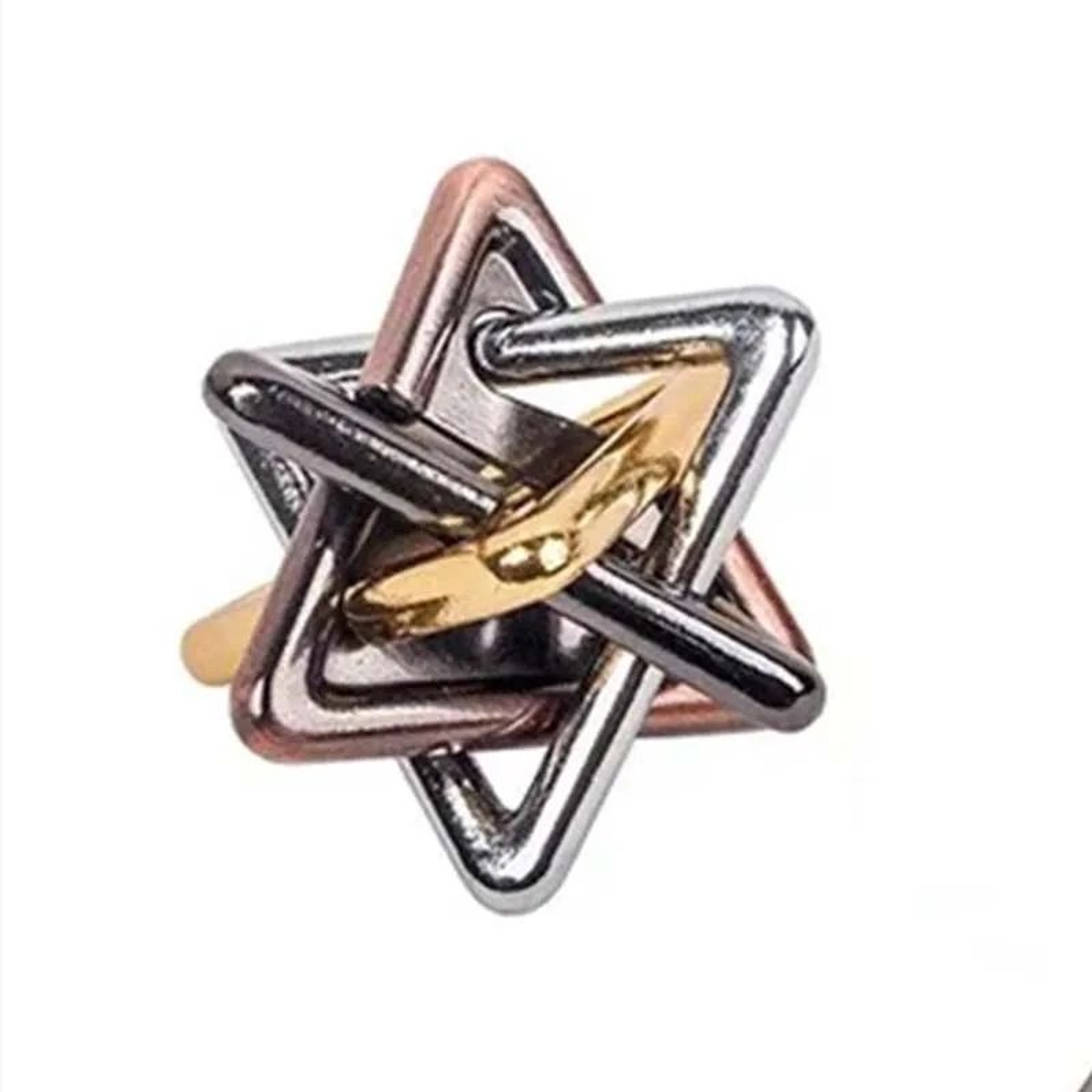 IQ Brain Teaser Metal Puzzle Mind Triangle Intellectual Intelligence Game Toy For Kids  Adults Brai 0