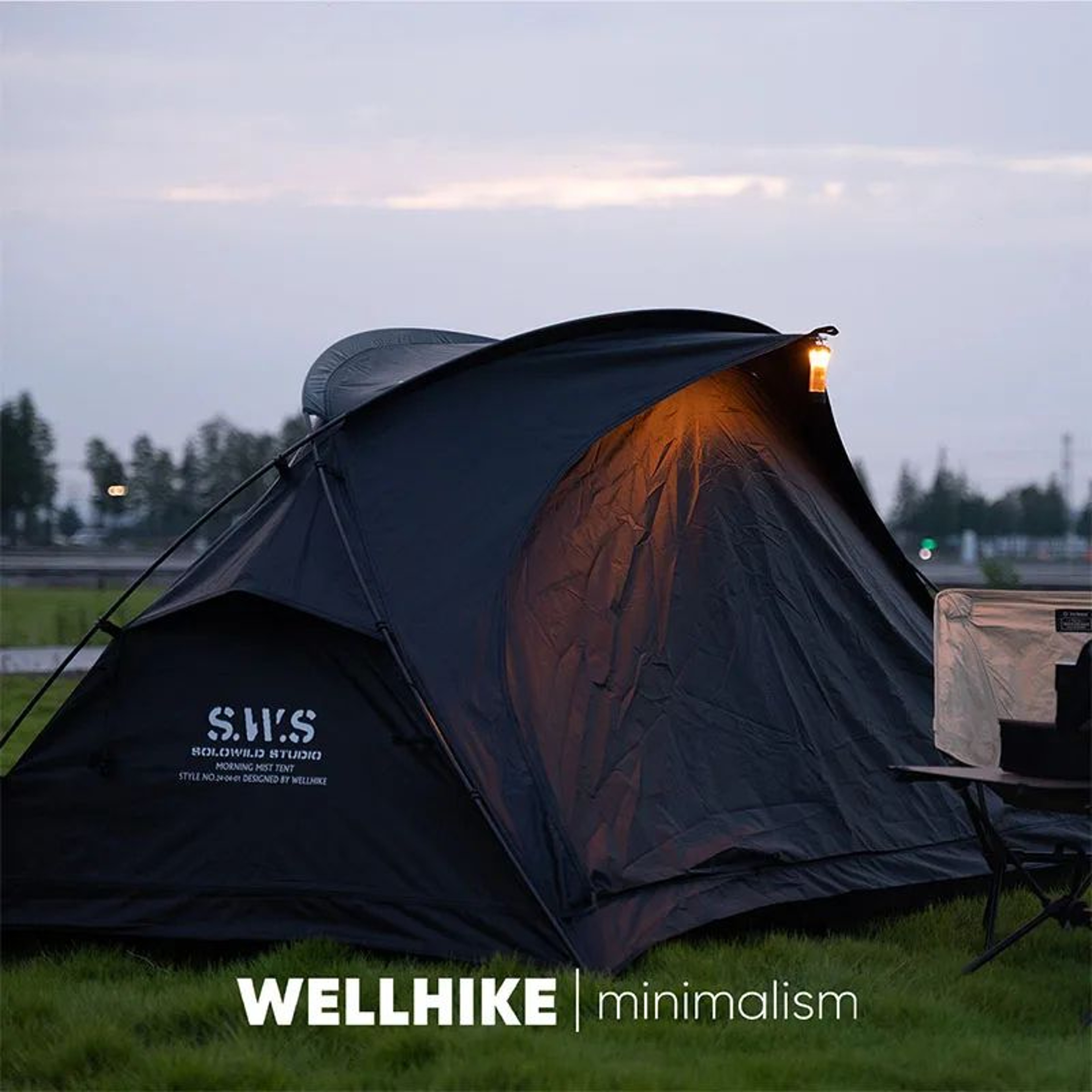 WELLHIKE Lightweight Outdoor Hiking Tent Travel  Backpacking Camping Equipment For Sun And Rain Pro 0
