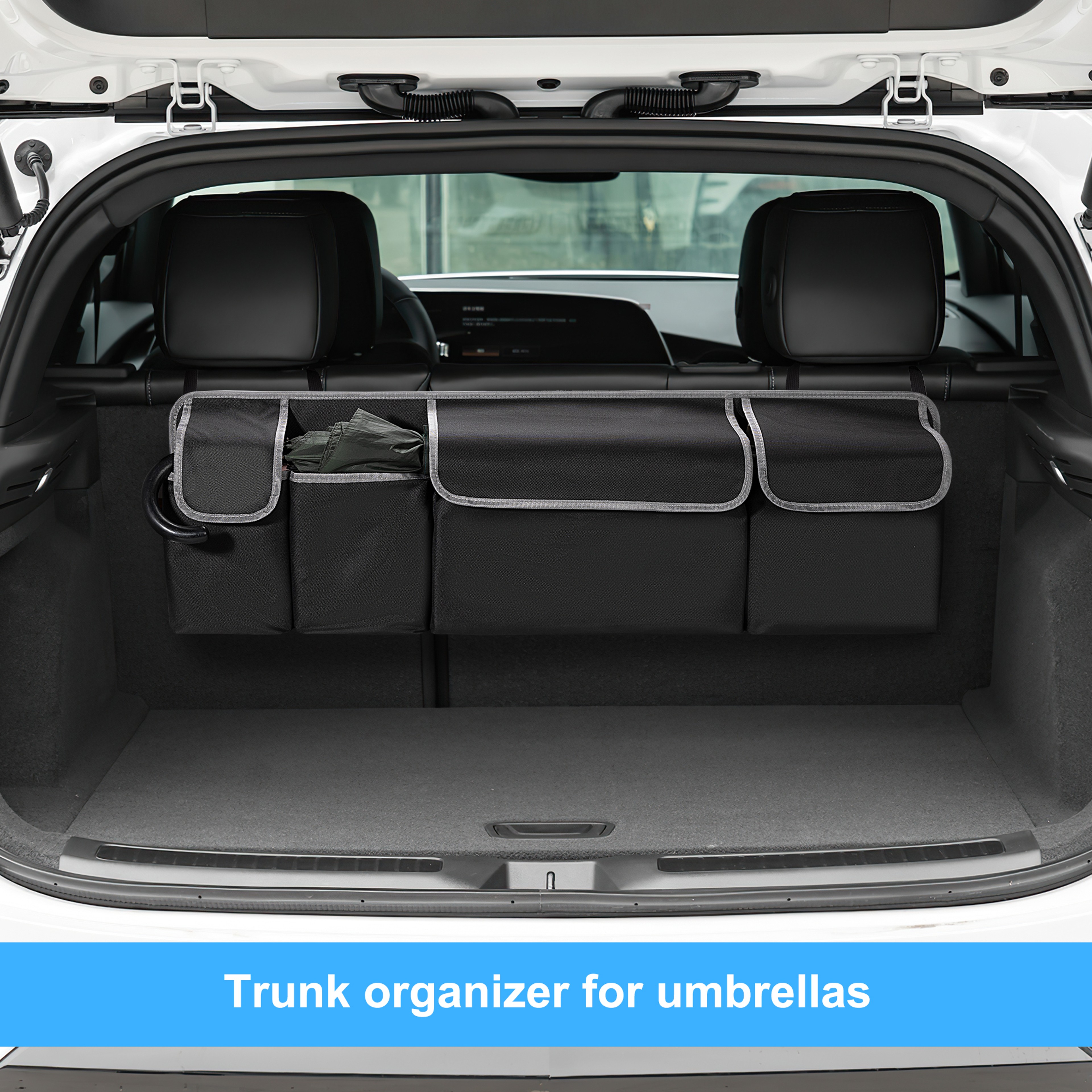 Backseat Hanging Car Trunk Organizer for SUV & Truck, Rear Seat Storage Bag with 4 Pockets, Universal Fit for SUV, Truck – view 4