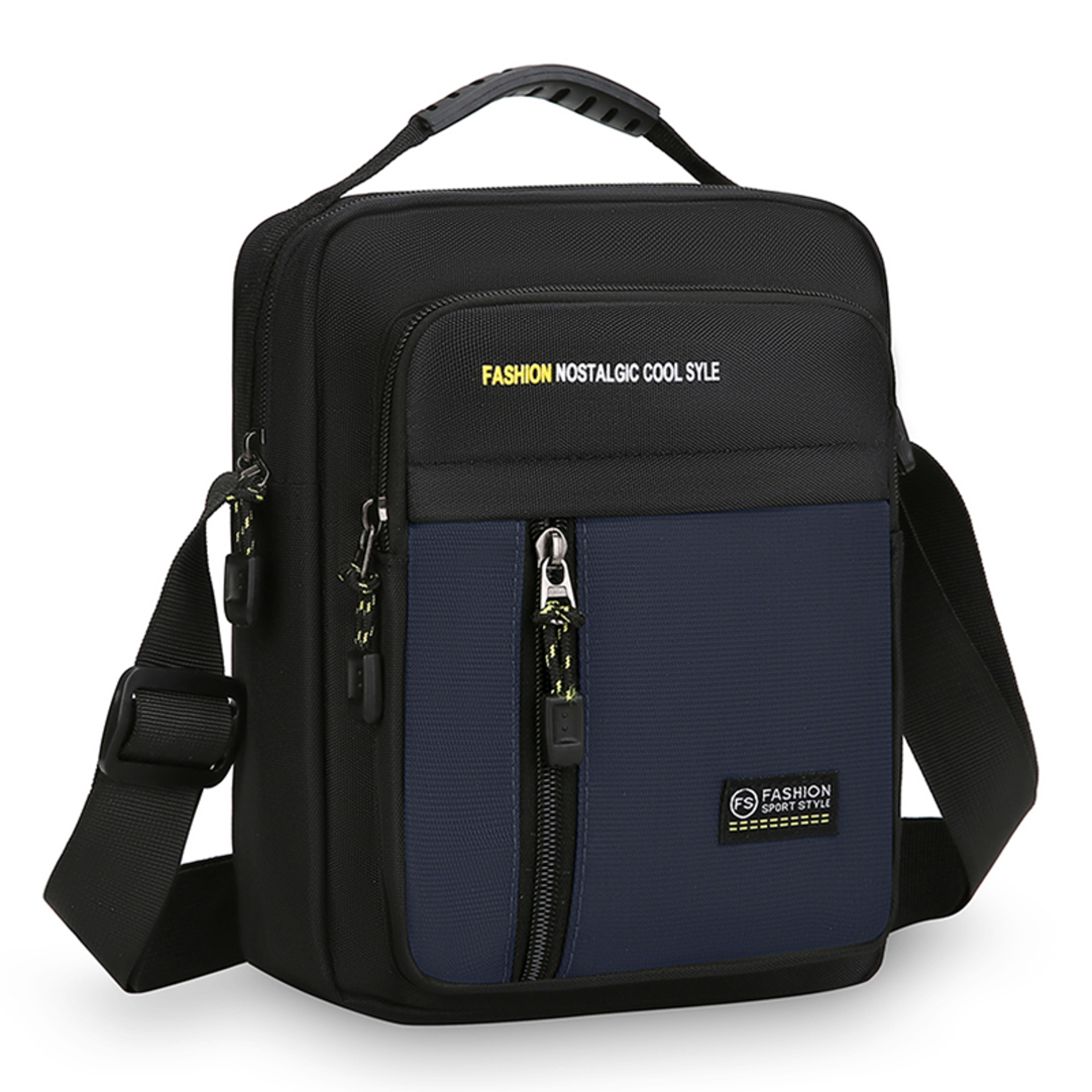 Stylish Mens Crossbody Bag Large Capacity Single Shoulder Bag MultiPocket Business  Travel Storage  7