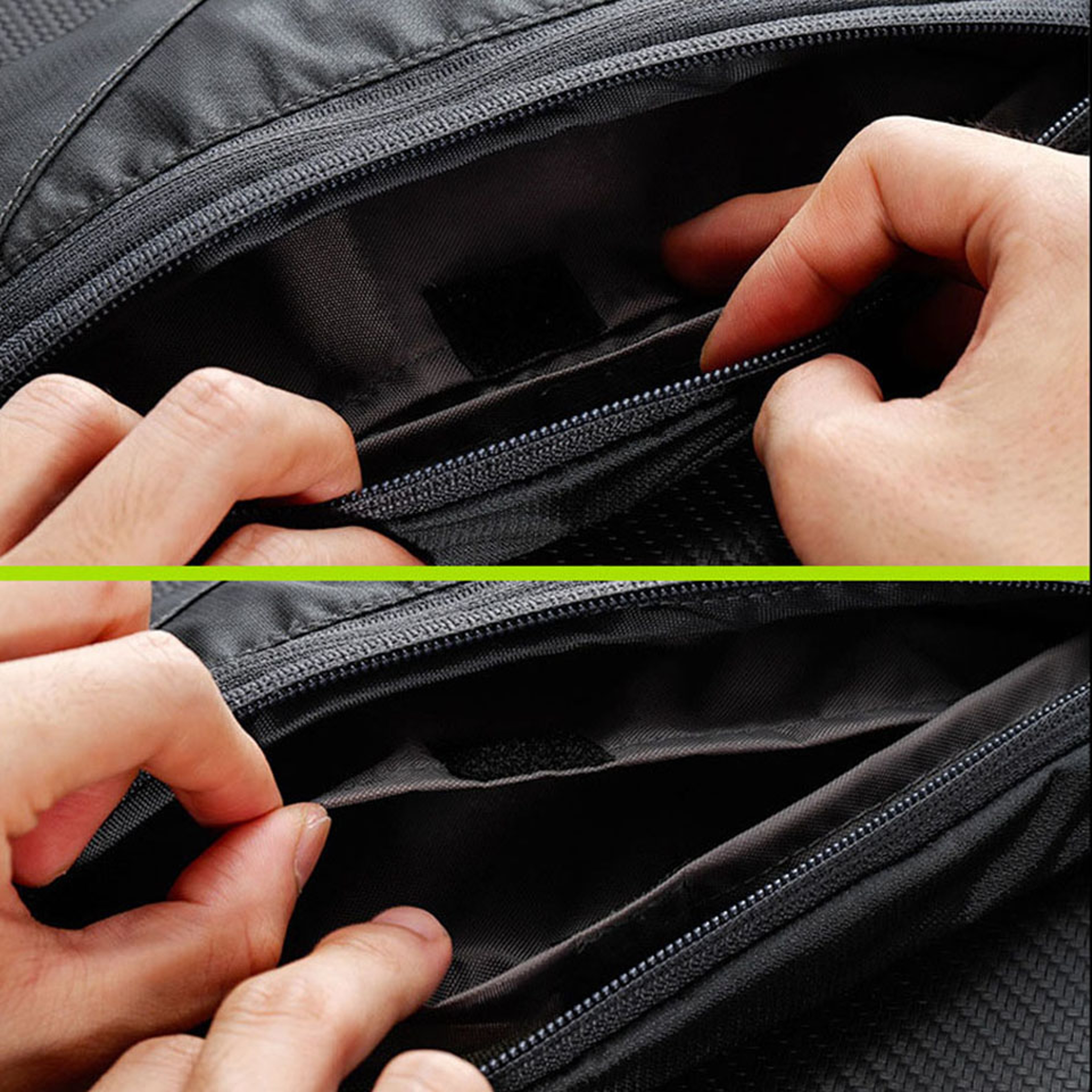 Sport Waist Bag with Double Zipper Pockets, Running Waistband Gym Yoga Belt, Mobile Phone Waist Wallet Pouch – view 5