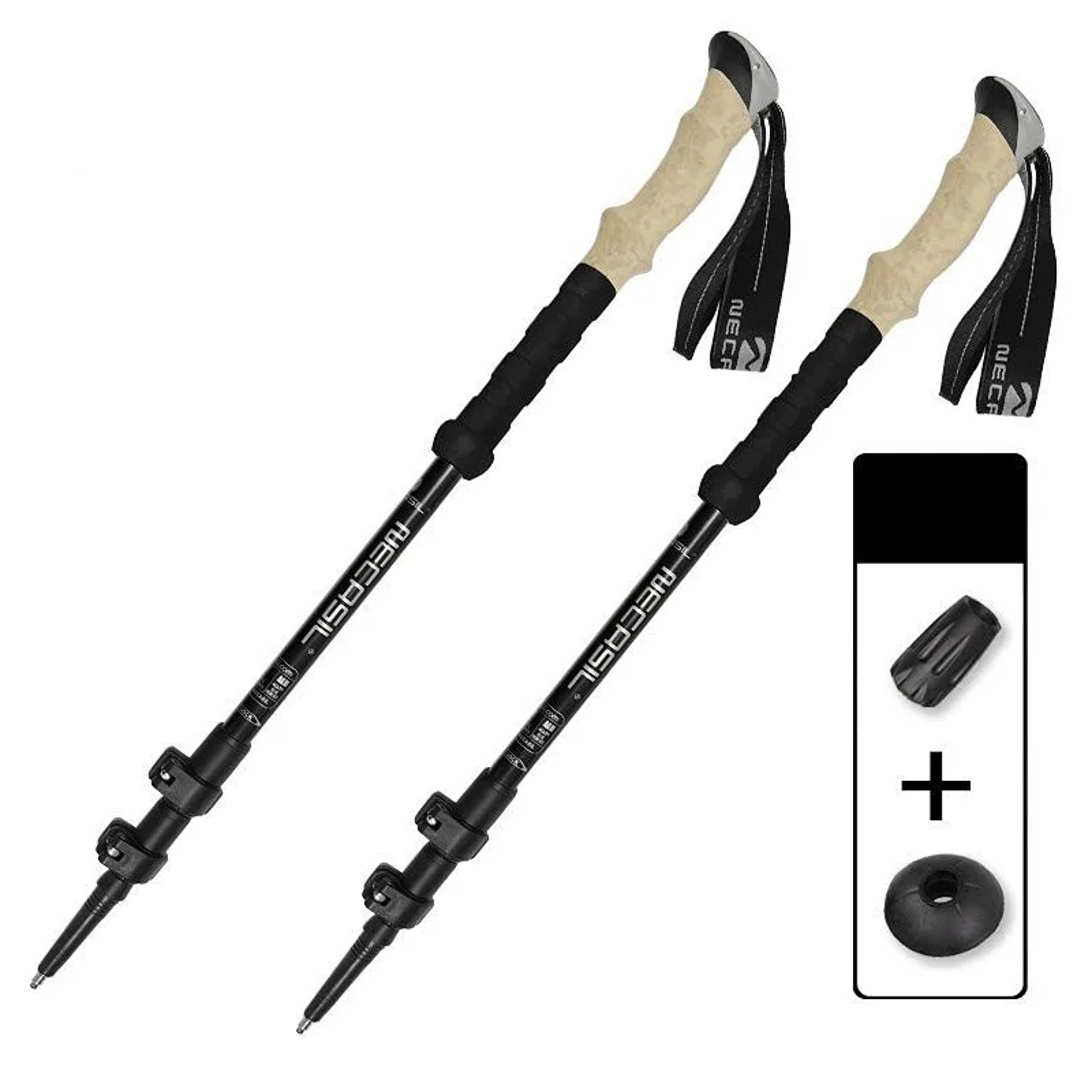 2PCS Trekking Poles Walking Sticks Alpenstock, Telescopic Ultralight Premium, Adjustable Quick Lock Hiking Cane – view 8