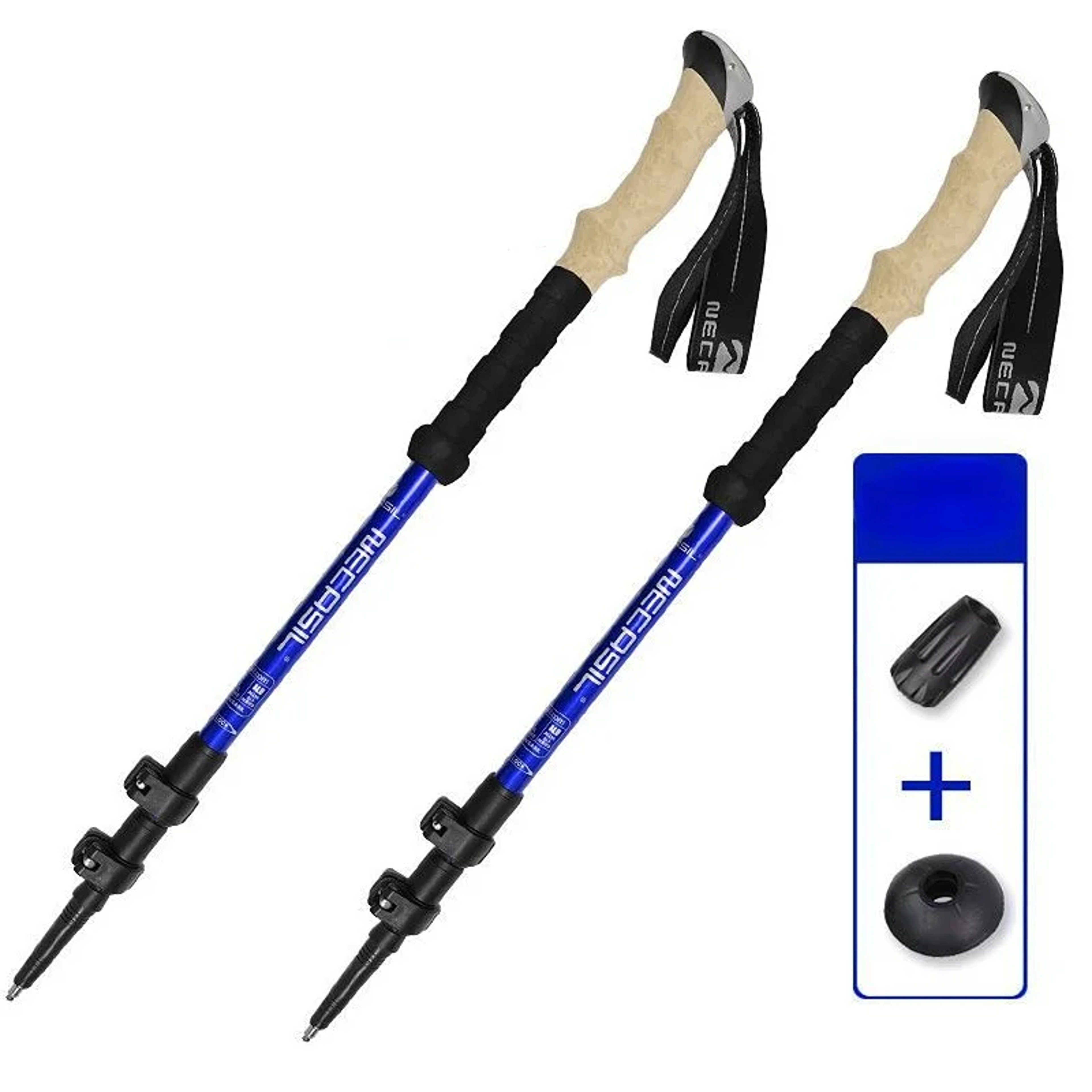 2PCS Trekking Poles Walking Sticks Alpenstock, Telescopic Ultralight Premium, Adjustable Quick Lock Hiking Cane – view 9
