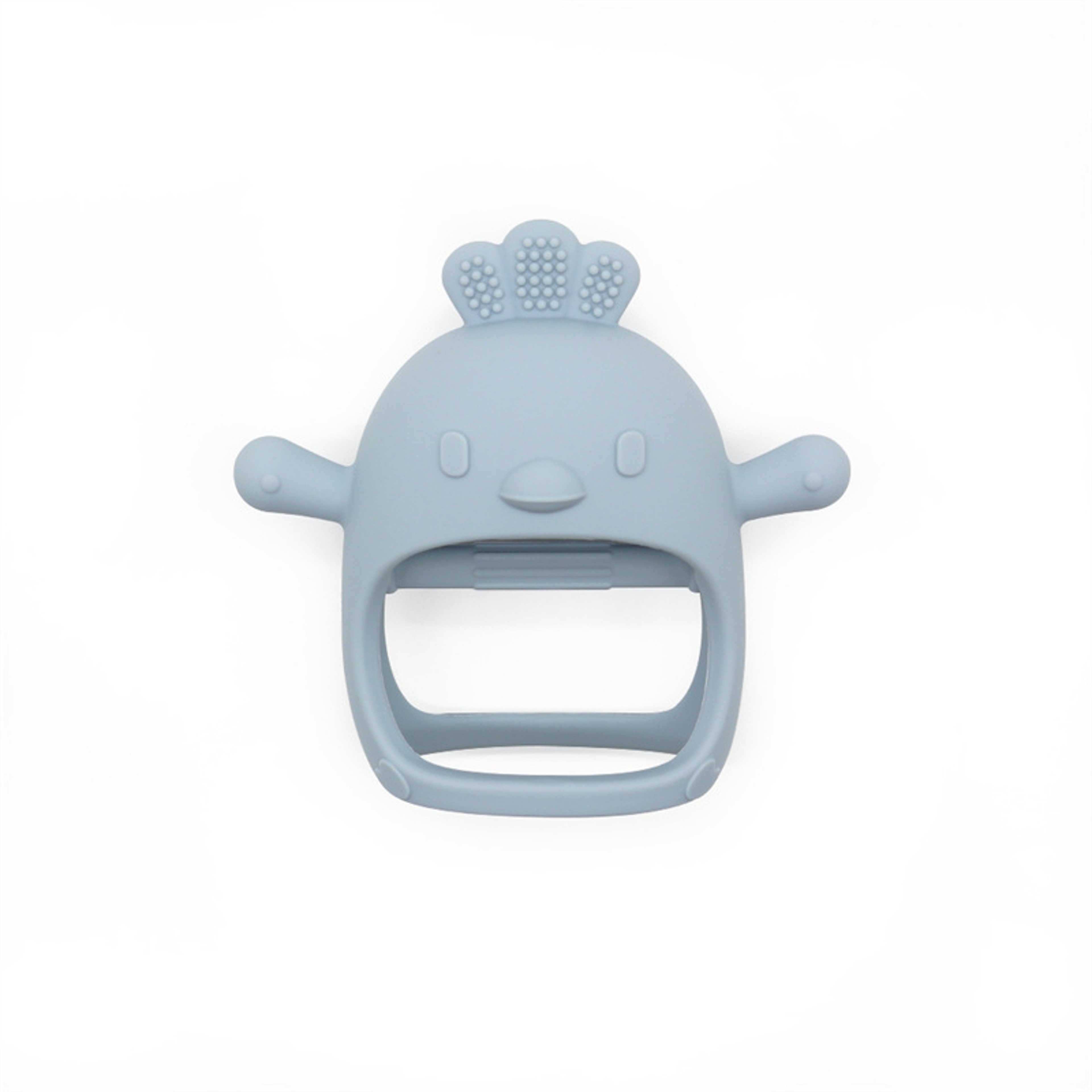 Baby Silicone Teether Toys Cartoon Chick Shape For Chewing Training Hollow Design For Easy Grip Soo 6