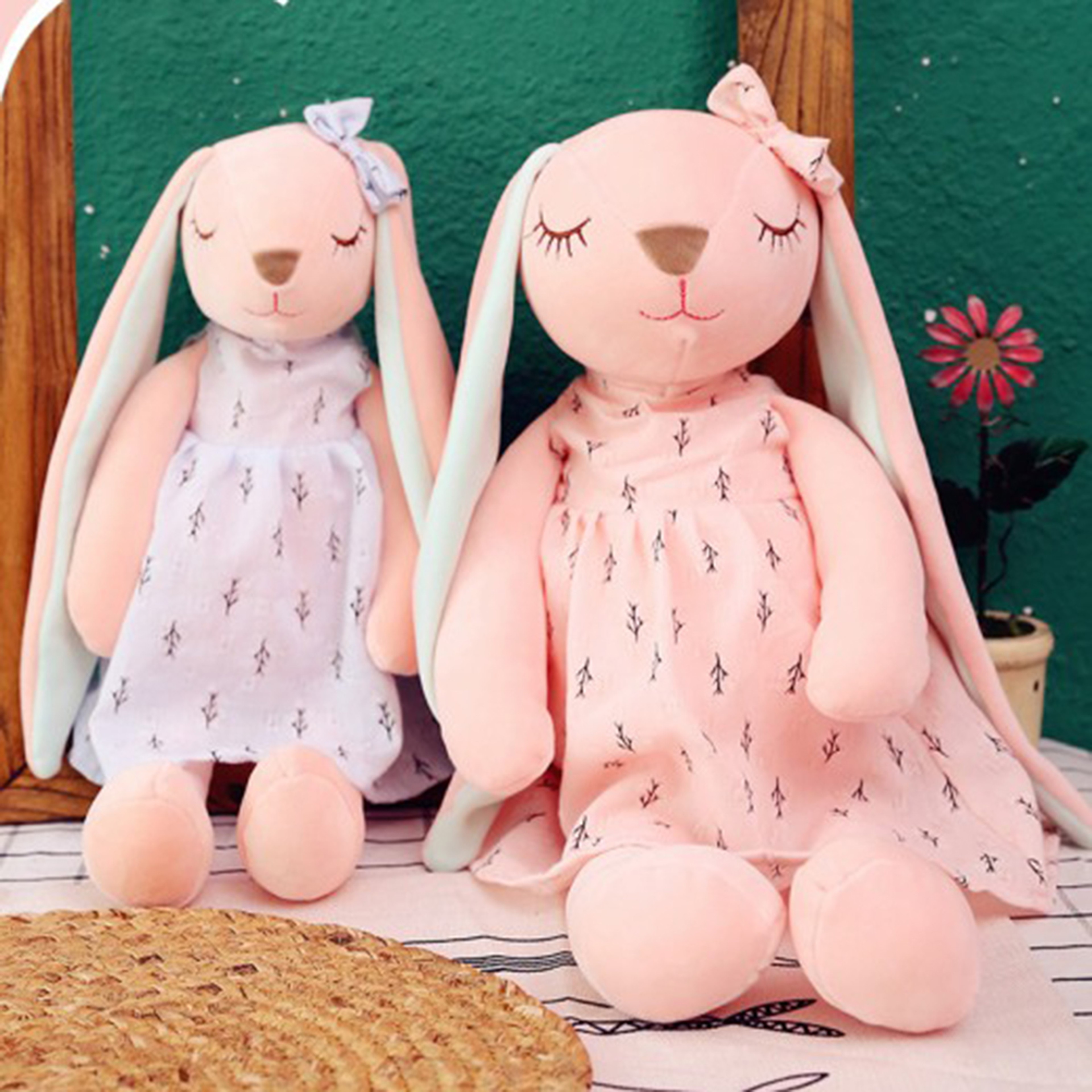 Cute Bunny Soothing Rabbit Doll, Soft Sleeping Plush Doll Toy for Kids, Stuffed Animal for Comfort & Cuddles – view 6