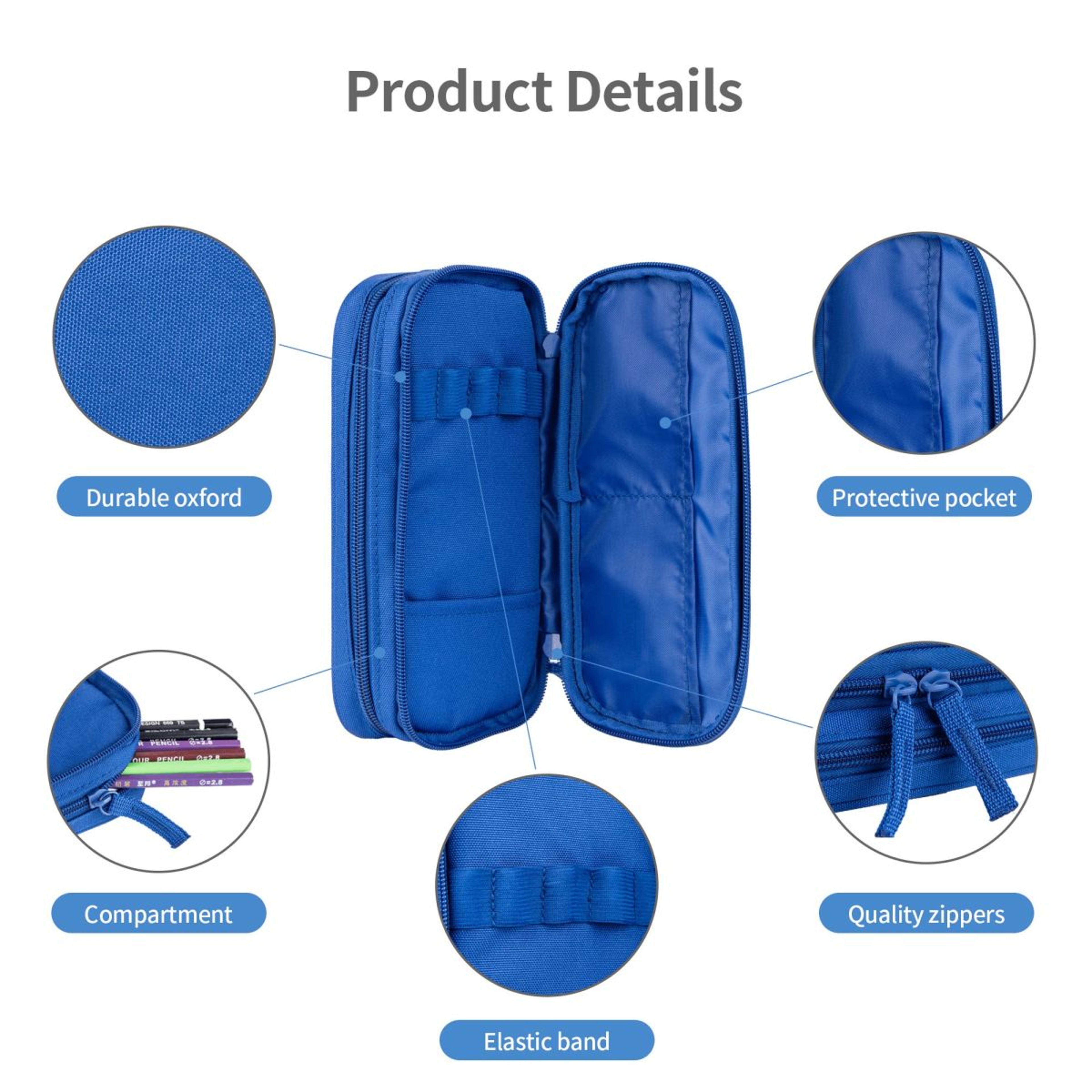 Kpop Demon Hunters Rumi & Jinu Pencil Case, Big Capacity Double Layer Fashion School Bag for Stationery Organizer – view 4