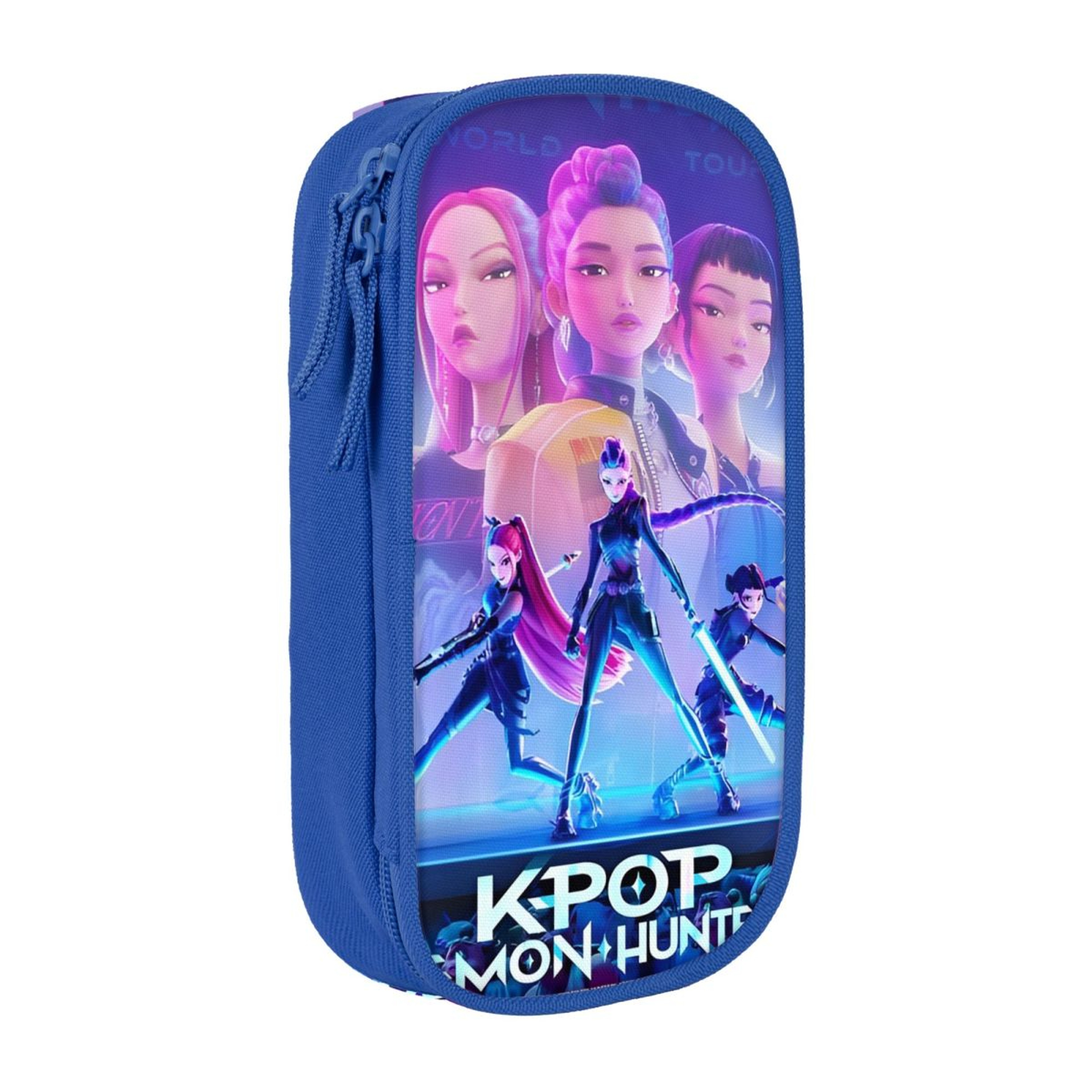 Kpop Demon Hunters Rumi & Jinu Pencil Case, Big Capacity Double Layer Fashion School Bag for Stationery Organizer – view 8