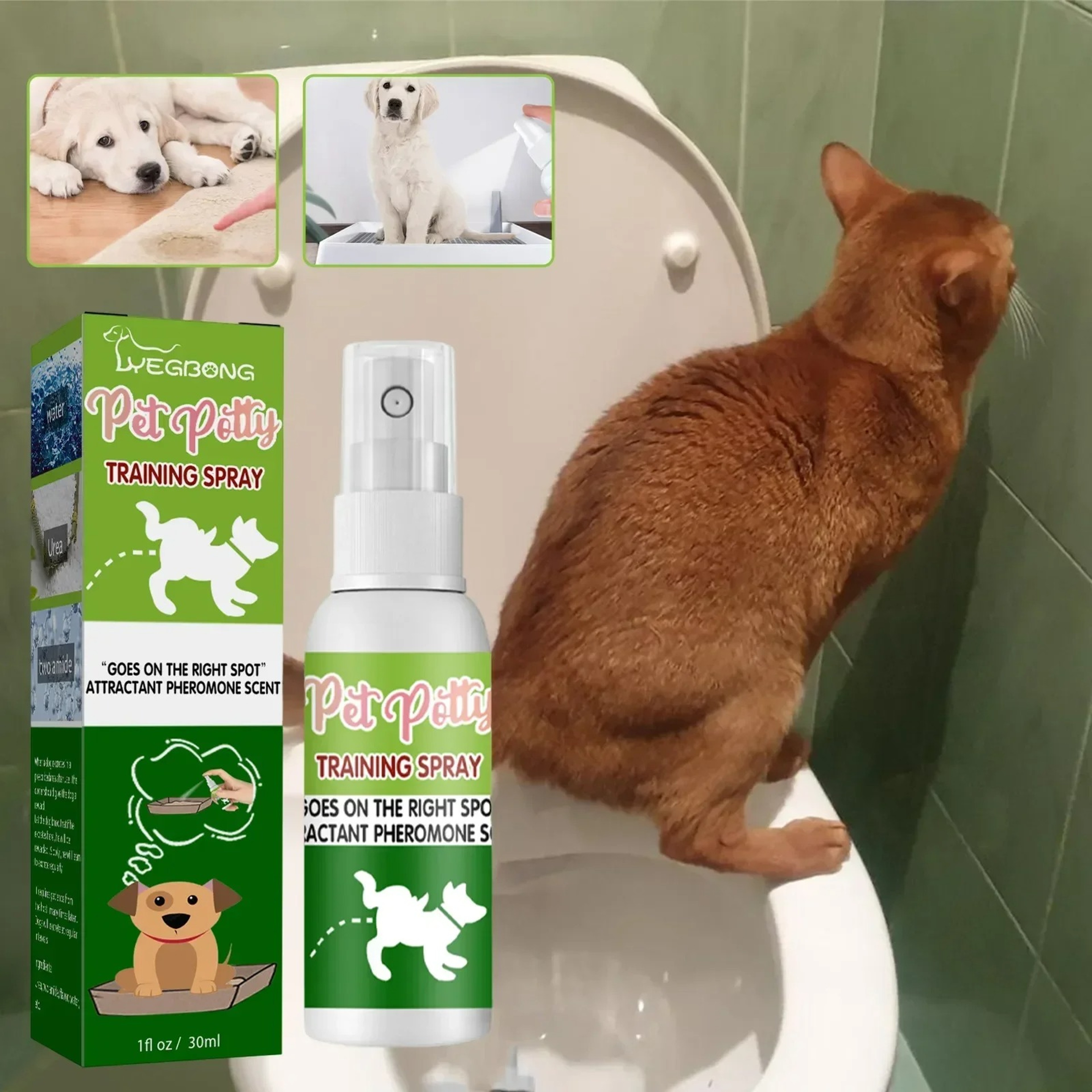 Ultimate Pet Toilet Training Spray  Indoor Potty Trainer For Dogs  Cats 0