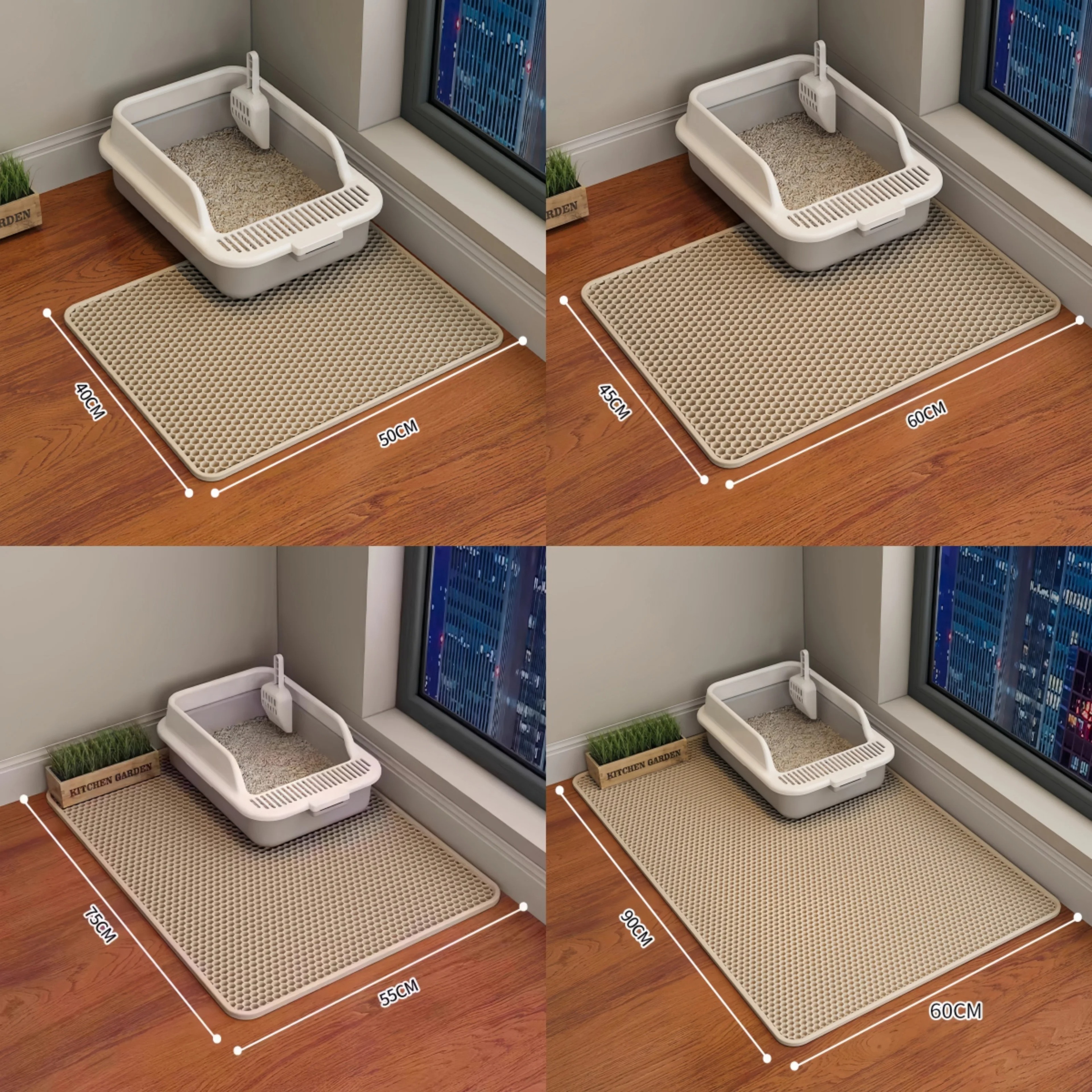Premium DoubleLayer Cat Litter Mat  Waterproof NonSlip  Easy Clean 5