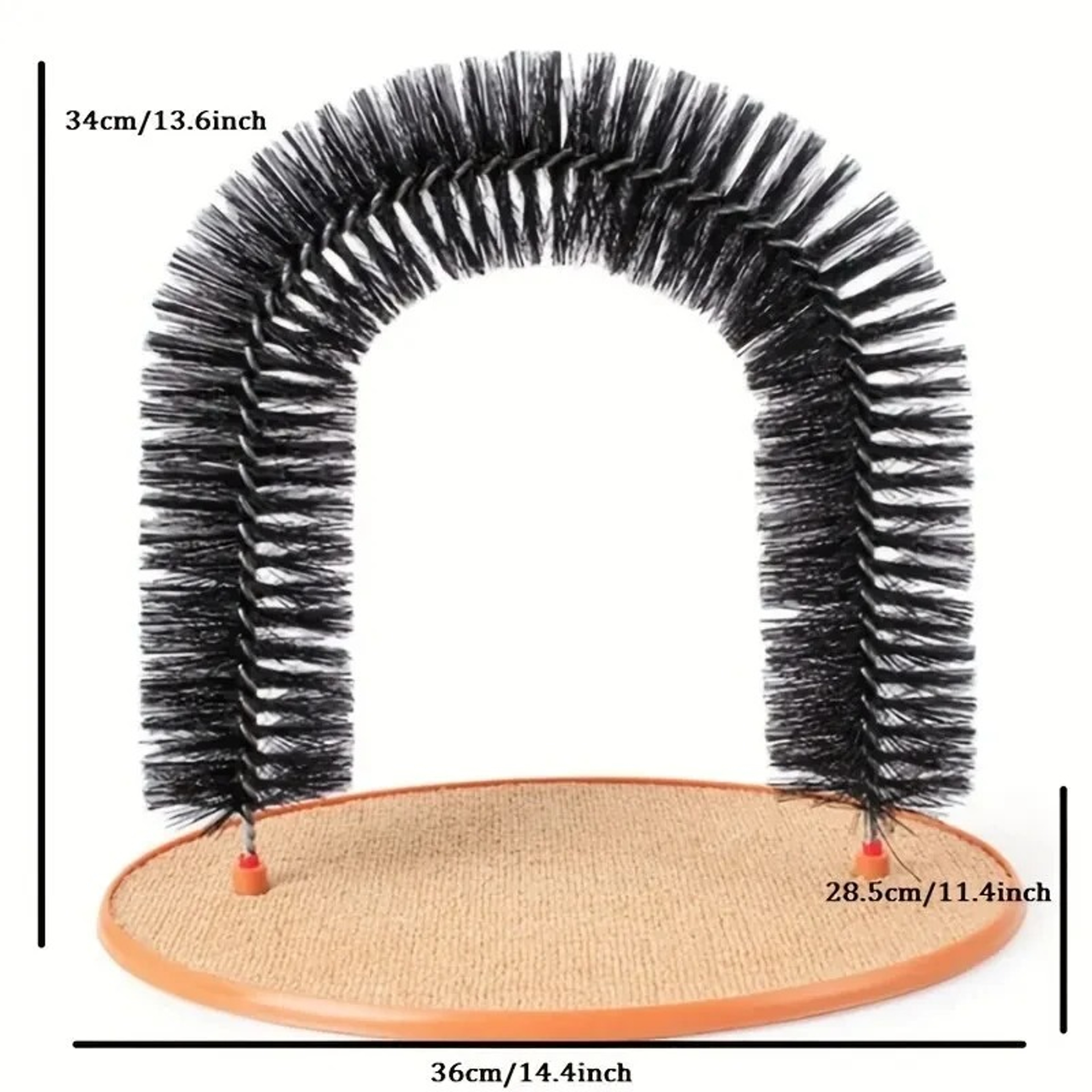 Interactive Cat Massage Grooming Arch Toy with Scratching Pad – view 9
