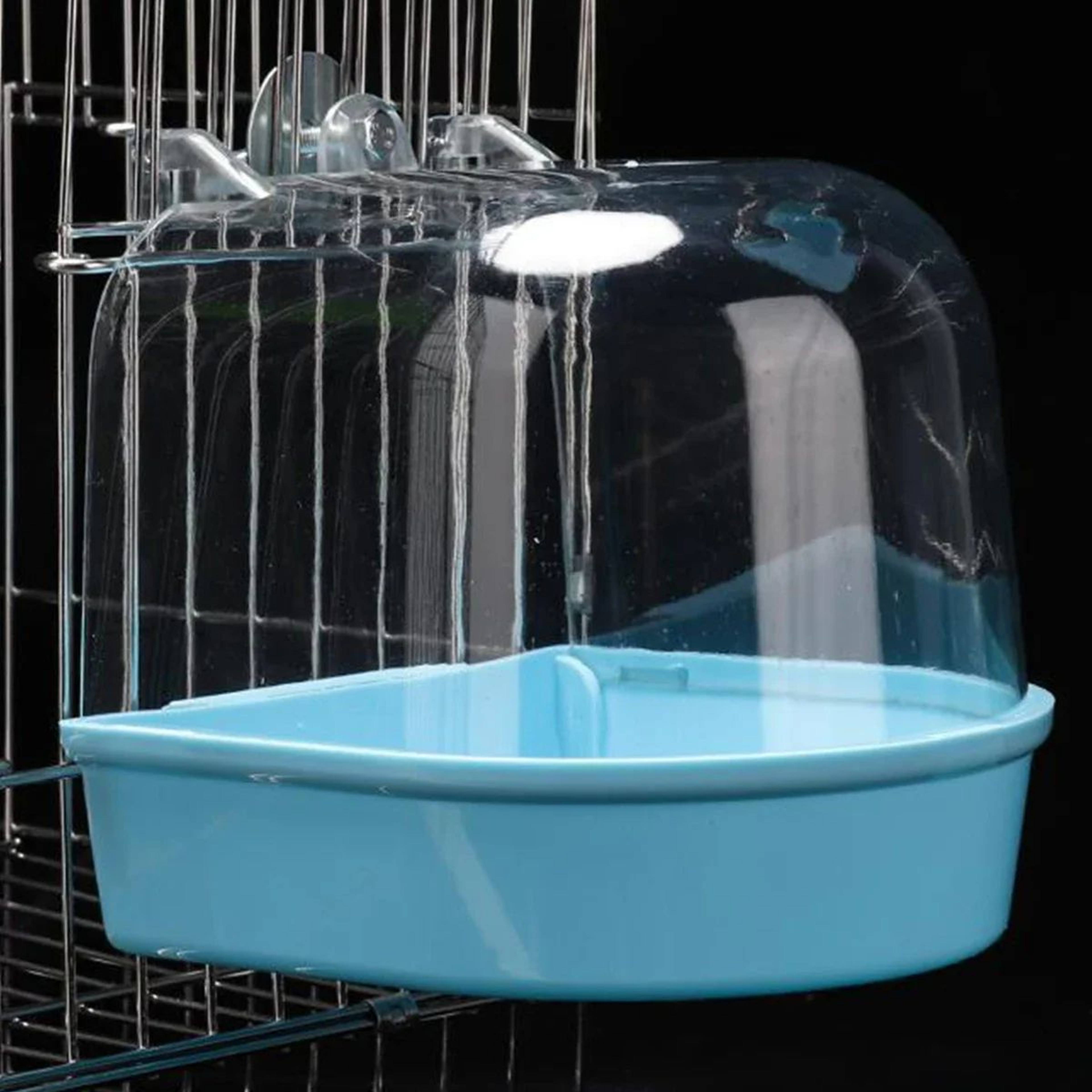 Parrot Bath Box  Parakeet Shower Caged Hanging Bird Bath For Canaries Budgerigars And Pet Birds 3