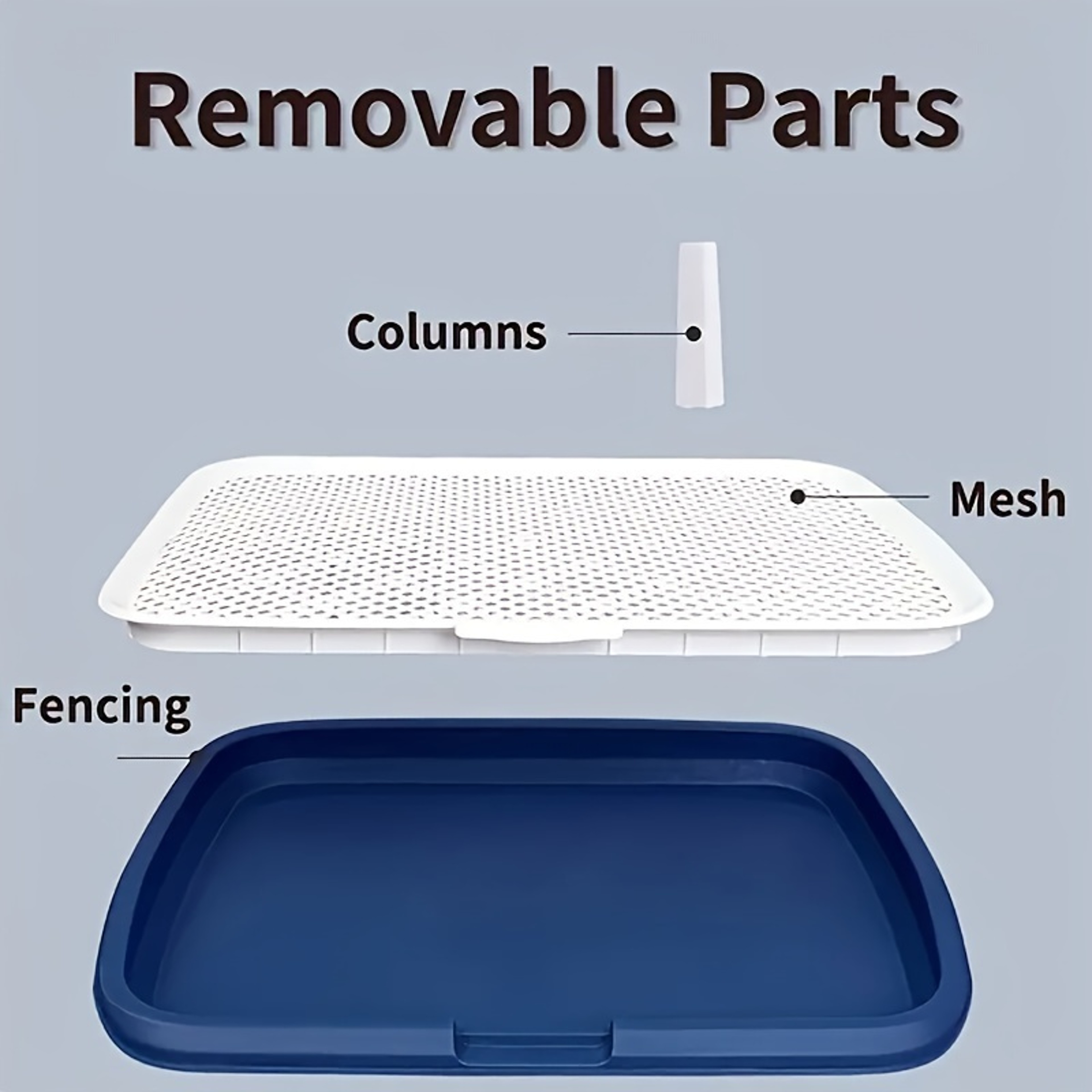 Dog Potty Training Toilet Reusable Plastic Pee Pad Holder With Removable Net For Pets 3