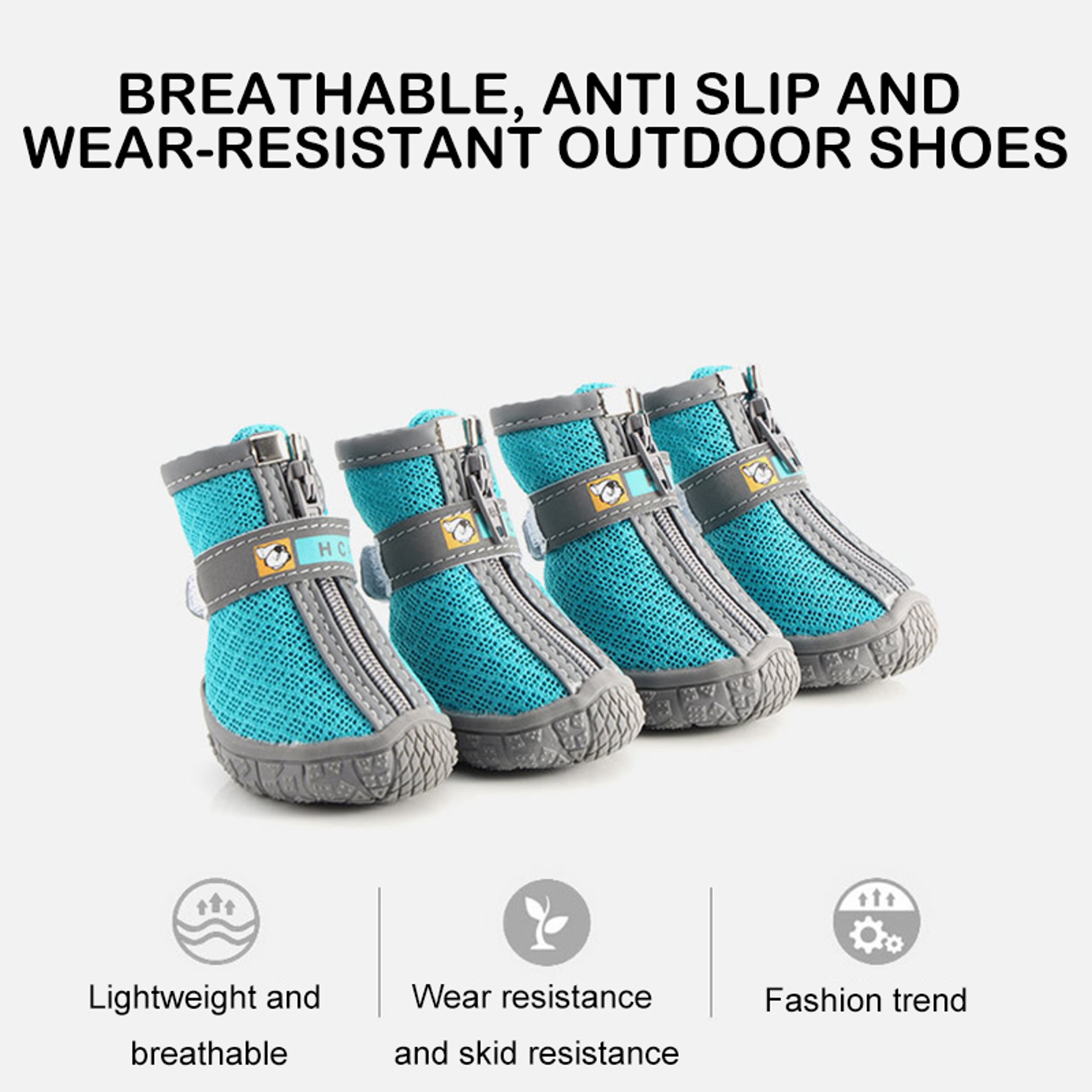 Dog Shoes with Non-Slip Soles, Thick Plush Paw Protection, Warm Breathable Pet Booties for All-Season Comfort – view 5