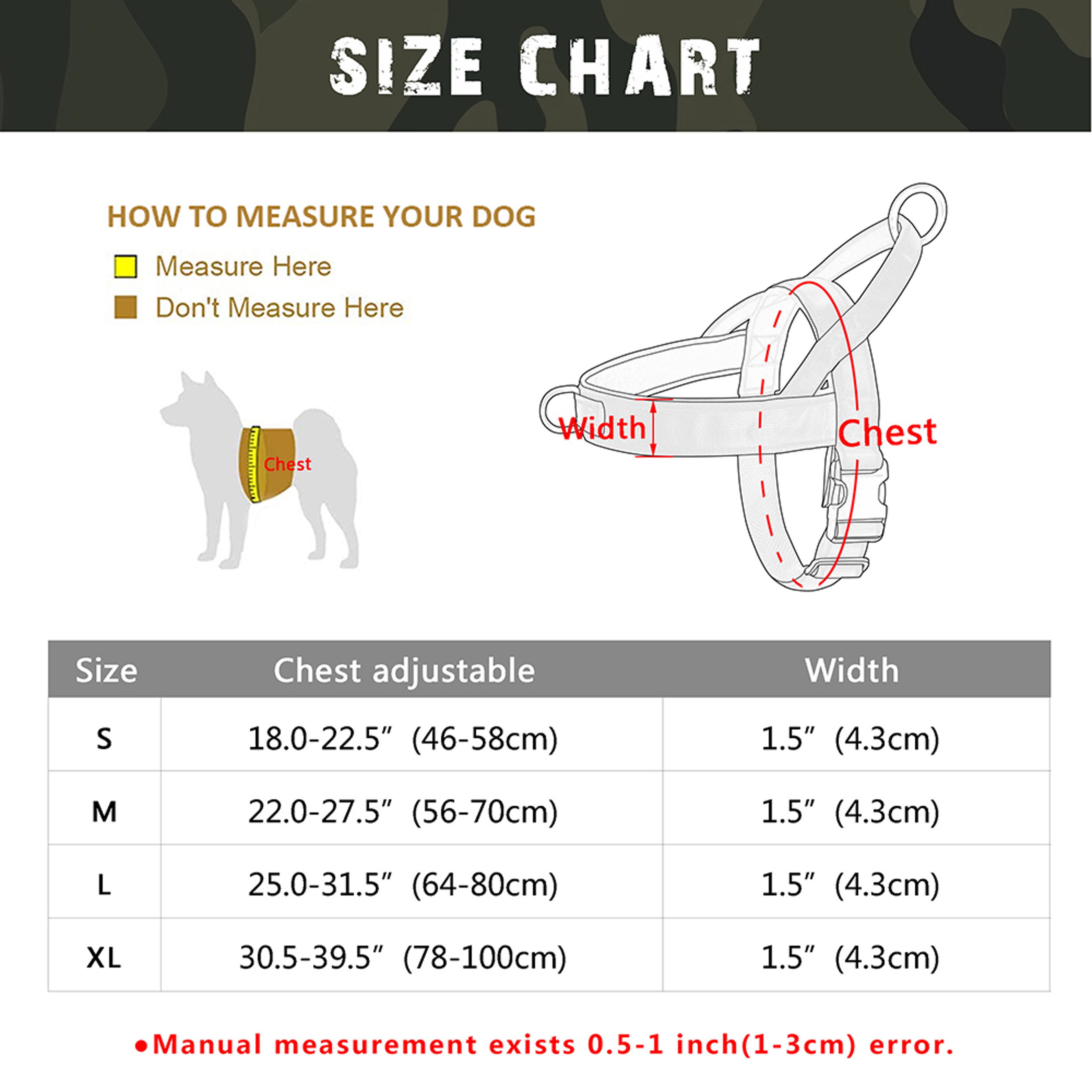 Reflective No Pull Nylon Dog Harness, Adjustable Pet Walking, Training Vest for Medium, Large Dogs – view 6