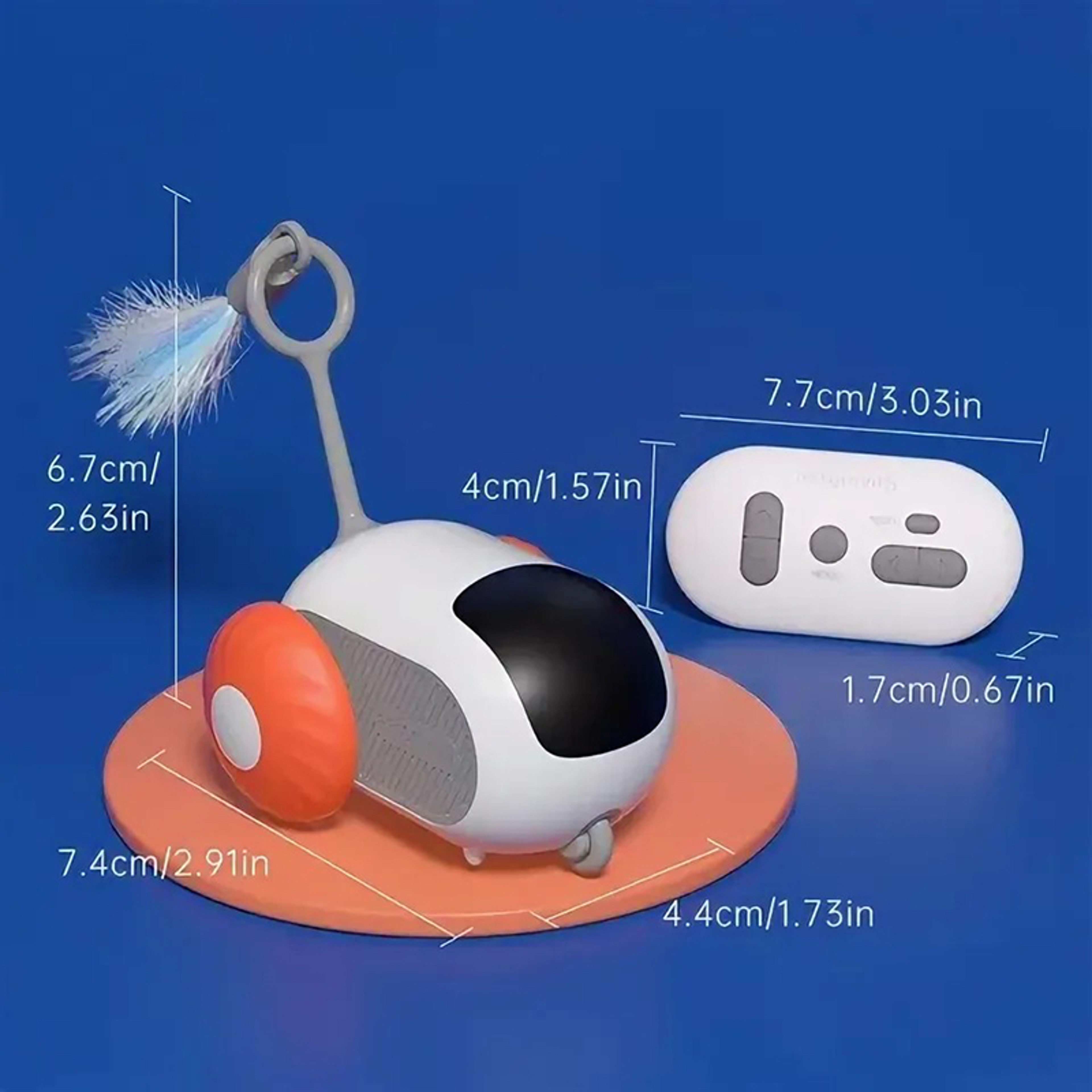 Electric Cat Toy Remote Interactive Intelligent Sports Car For Cats Indoor Self Entertainment Toy A 5
