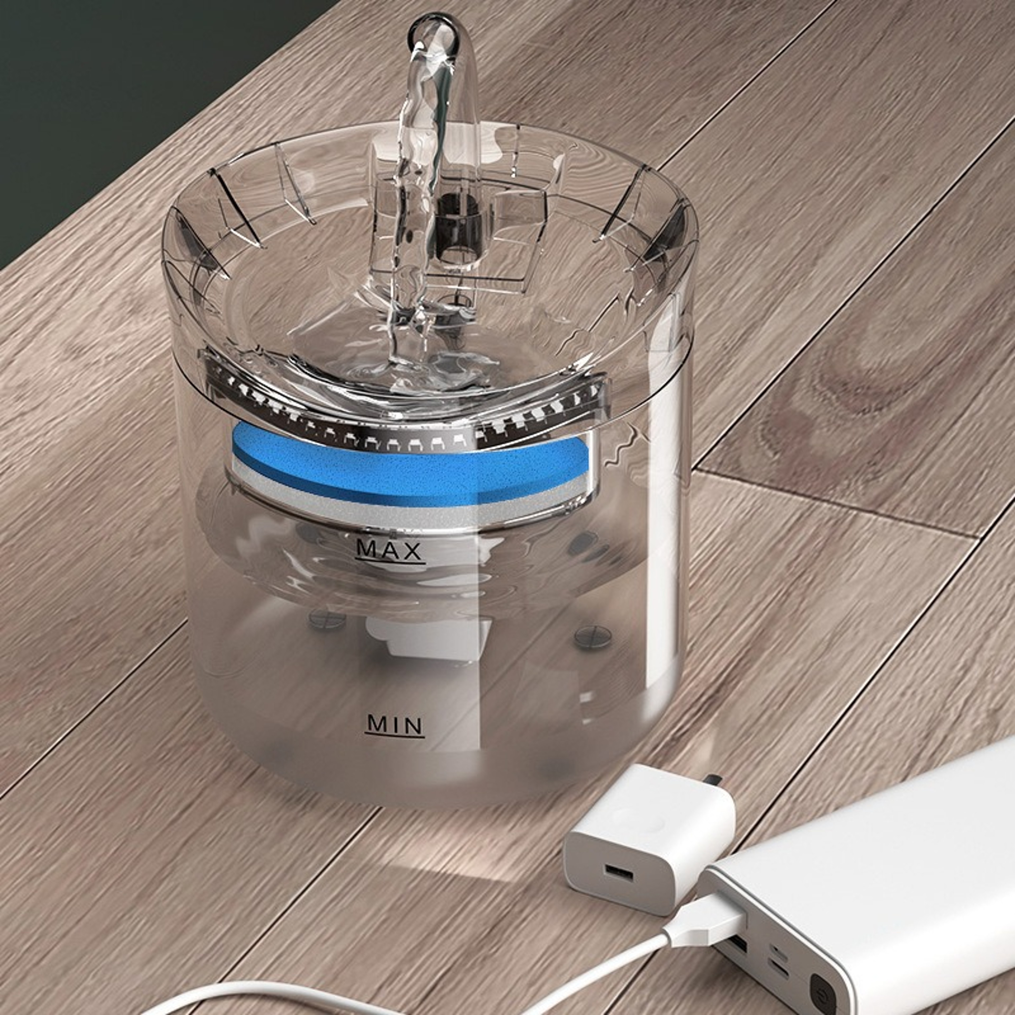 Auto Smart Cat Water Fountain Quiet Tilted Design Fresh Water Circulation Pet Drinker Energy Effici 1