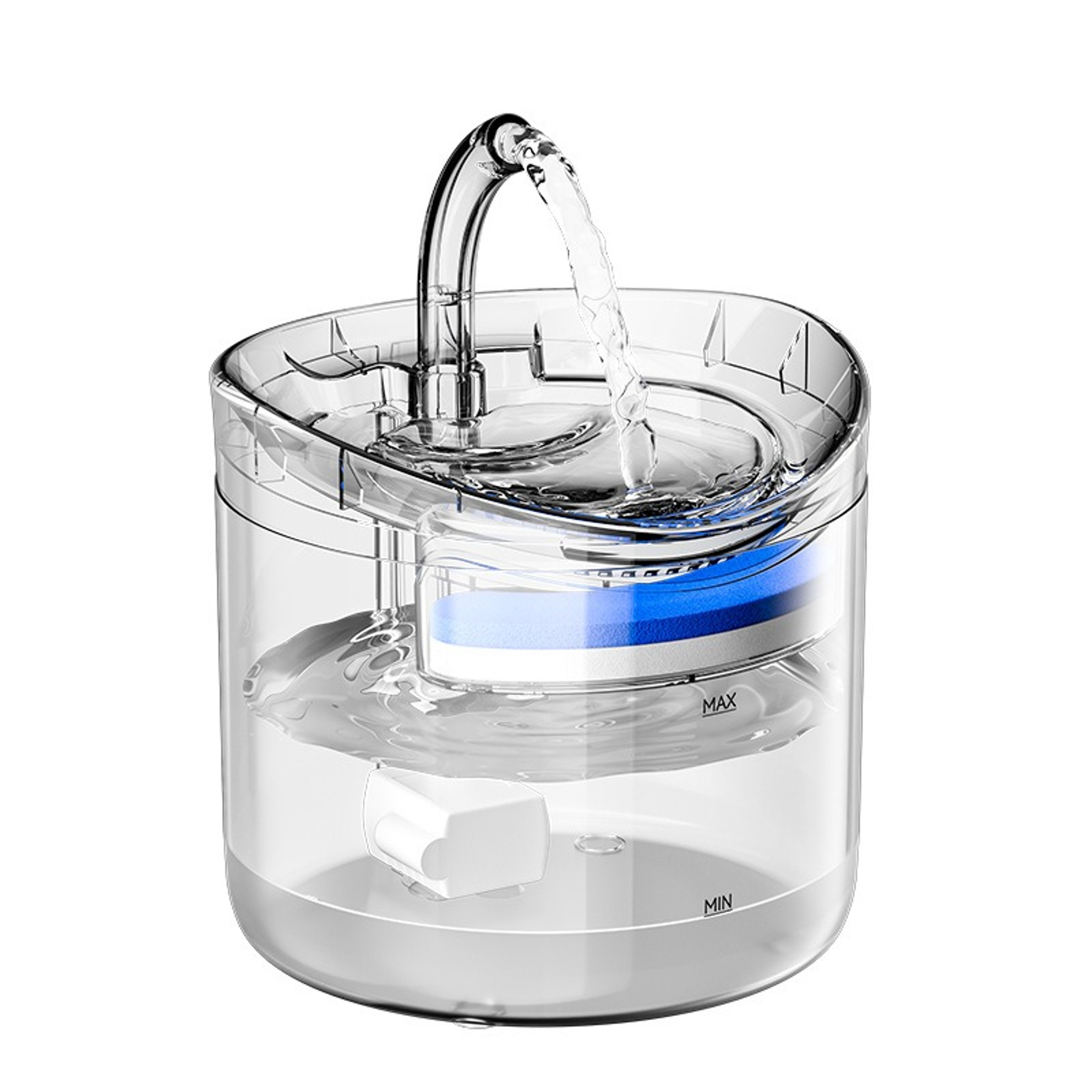 Auto Smart Cat Water Fountain Quiet Tilted Design Fresh Water Circulation Pet Drinker Energy Effici 4