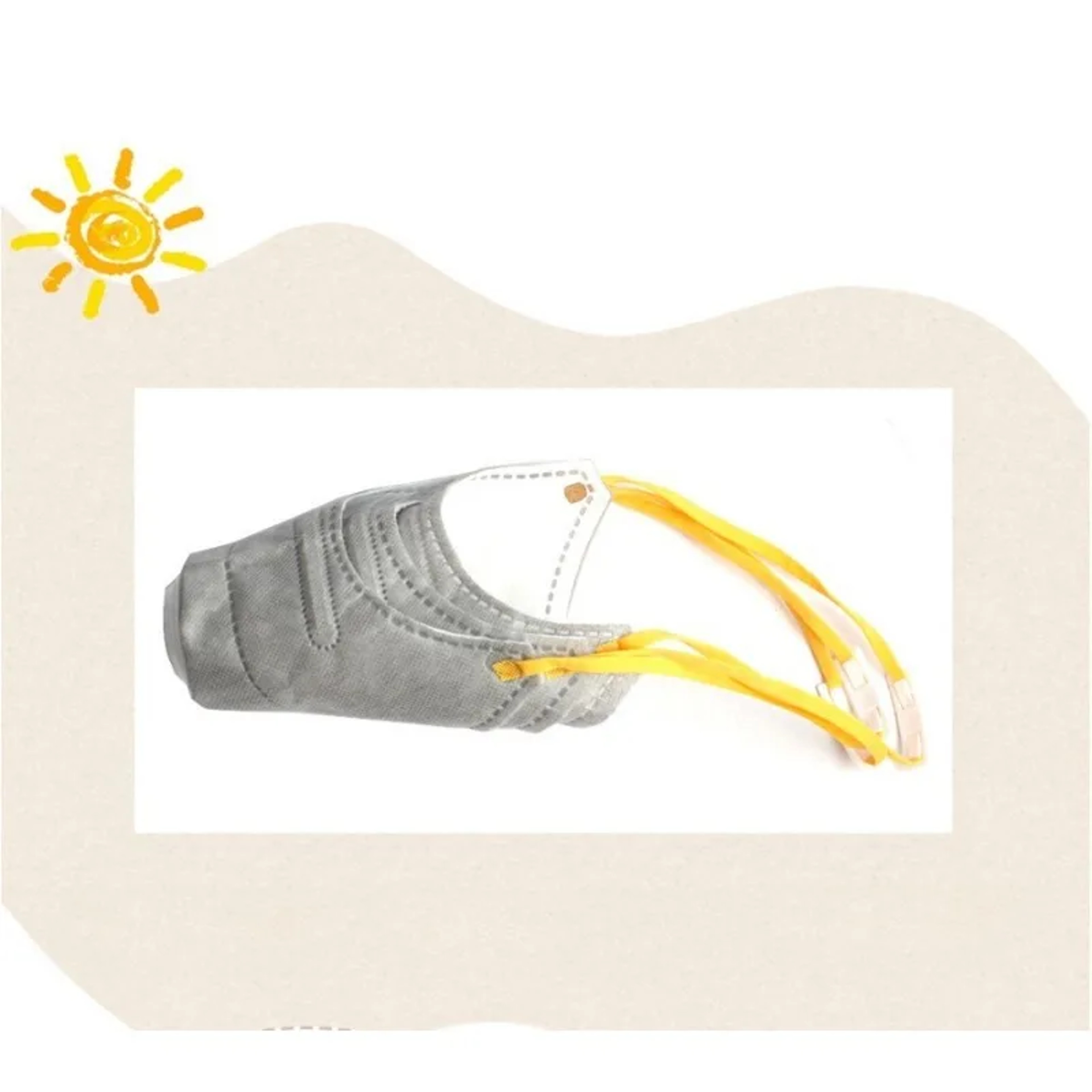 Antifog Haze Pet Dog Mask Outdoor Gray 4 Layers Mouth Cover Mask Anti Dust Gas Pollution Filter Dog