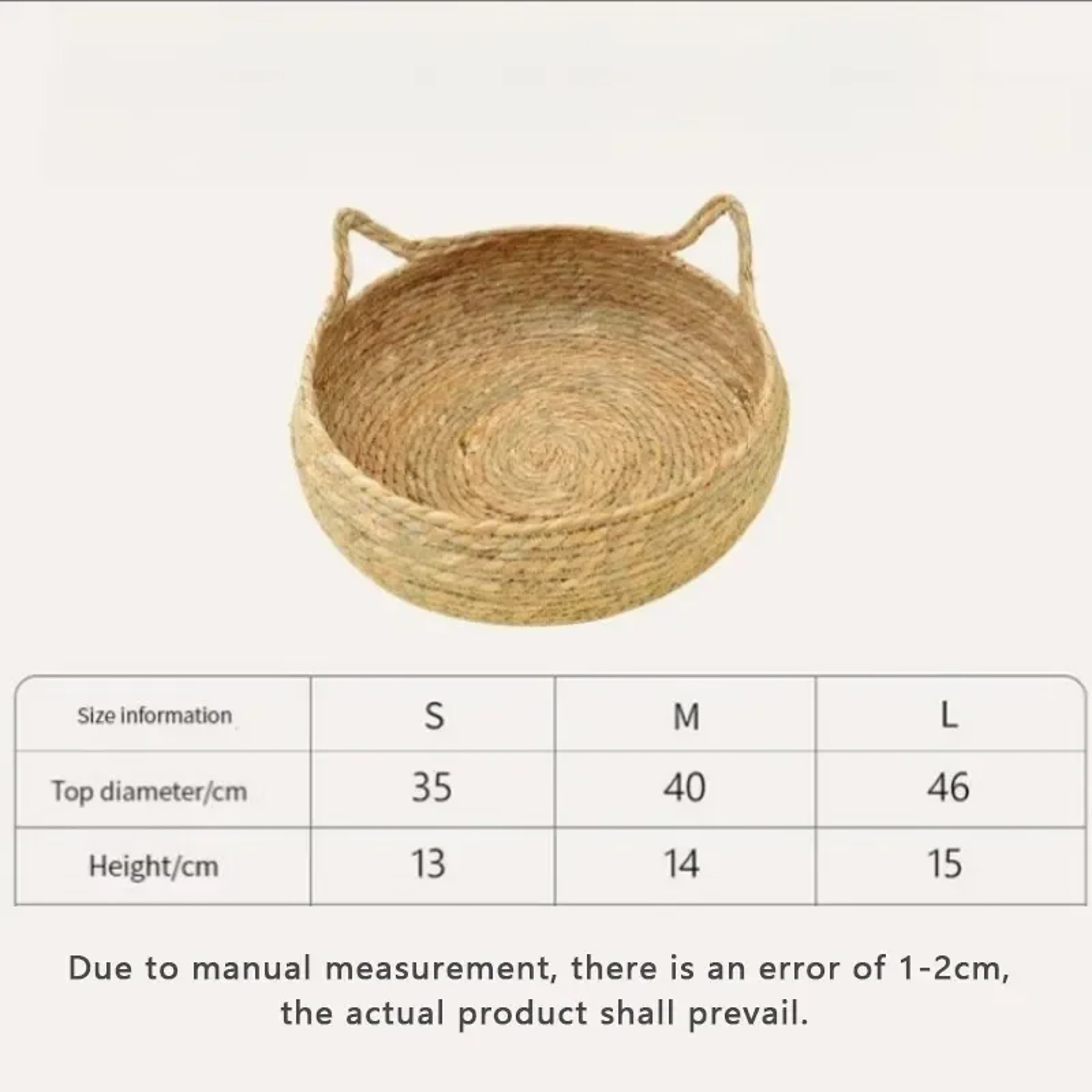 HandWoven Rattan Cat Nest Removable Warm Pad For All Seasons Washable Winter Pet Supplies 4