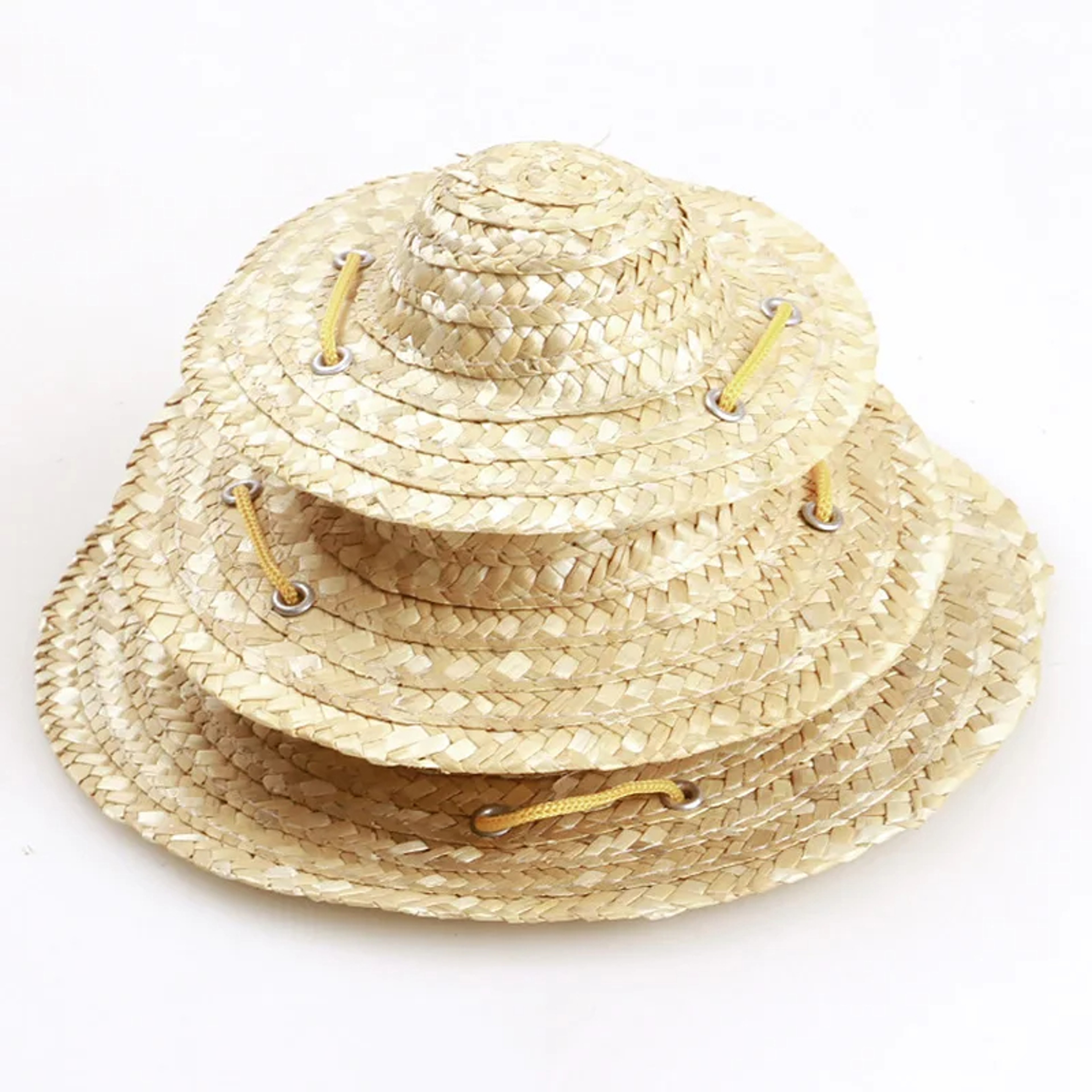 Cute Fashion Pet Woven Straw Hat, Sombrero for Small Dogs and Cats, Sun Hat Beach Party Costume Accessory – view 3