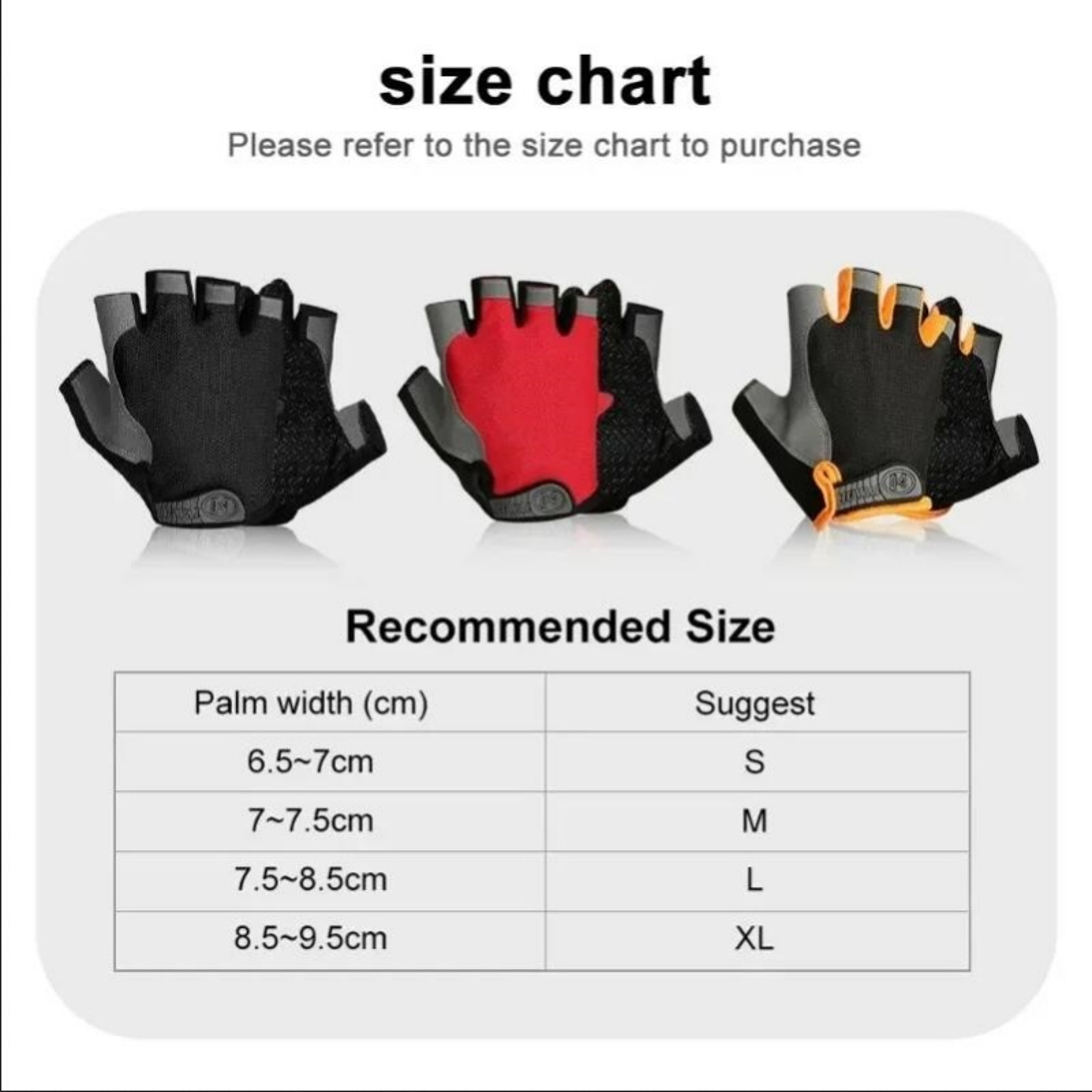 Gym Gloves Fingerless Gloves Anti-Slip Shock-Absorbing Breathable Gloves for Training Lifting Weight Cycling Performance – view 5