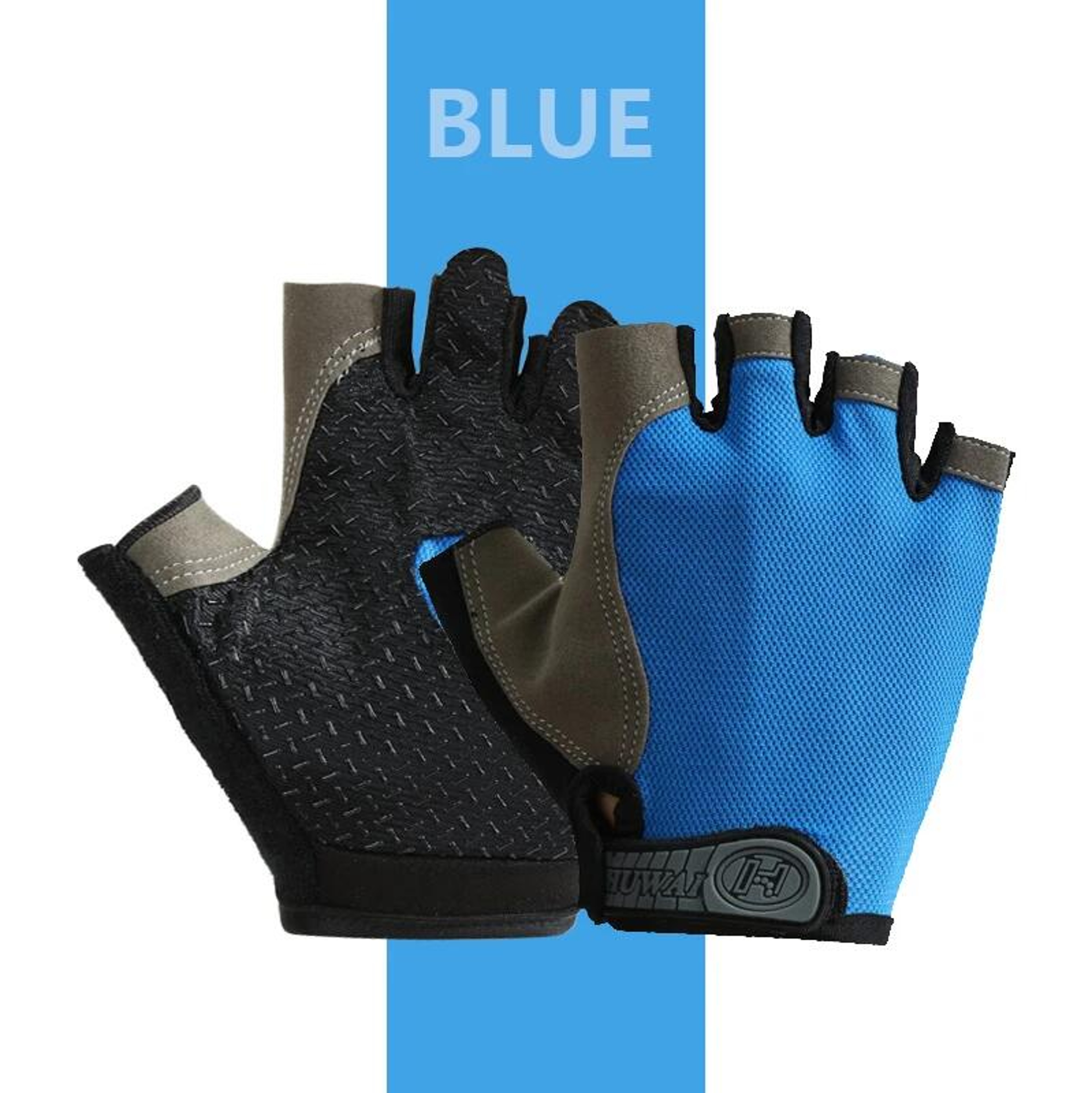 Gym Gloves Fingerless Gloves Anti-Slip Shock-Absorbing Breathable Gloves for Training Lifting Weight Cycling Performance – view 11