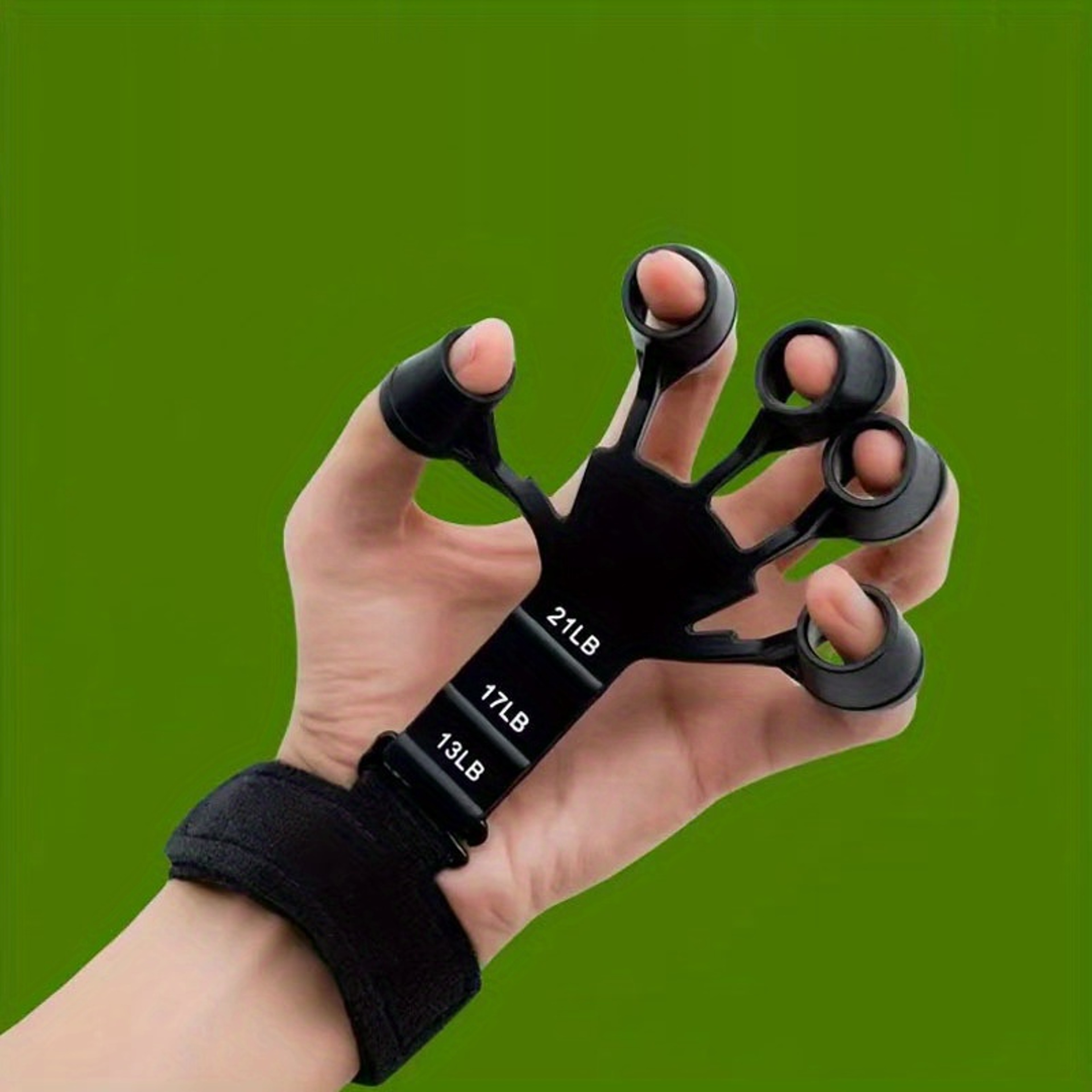 Portable Hand Exercise Tool, Adjustable Non Slip Finger Trainer, 5 Finger Grip Strengthener for Basketball – view 7