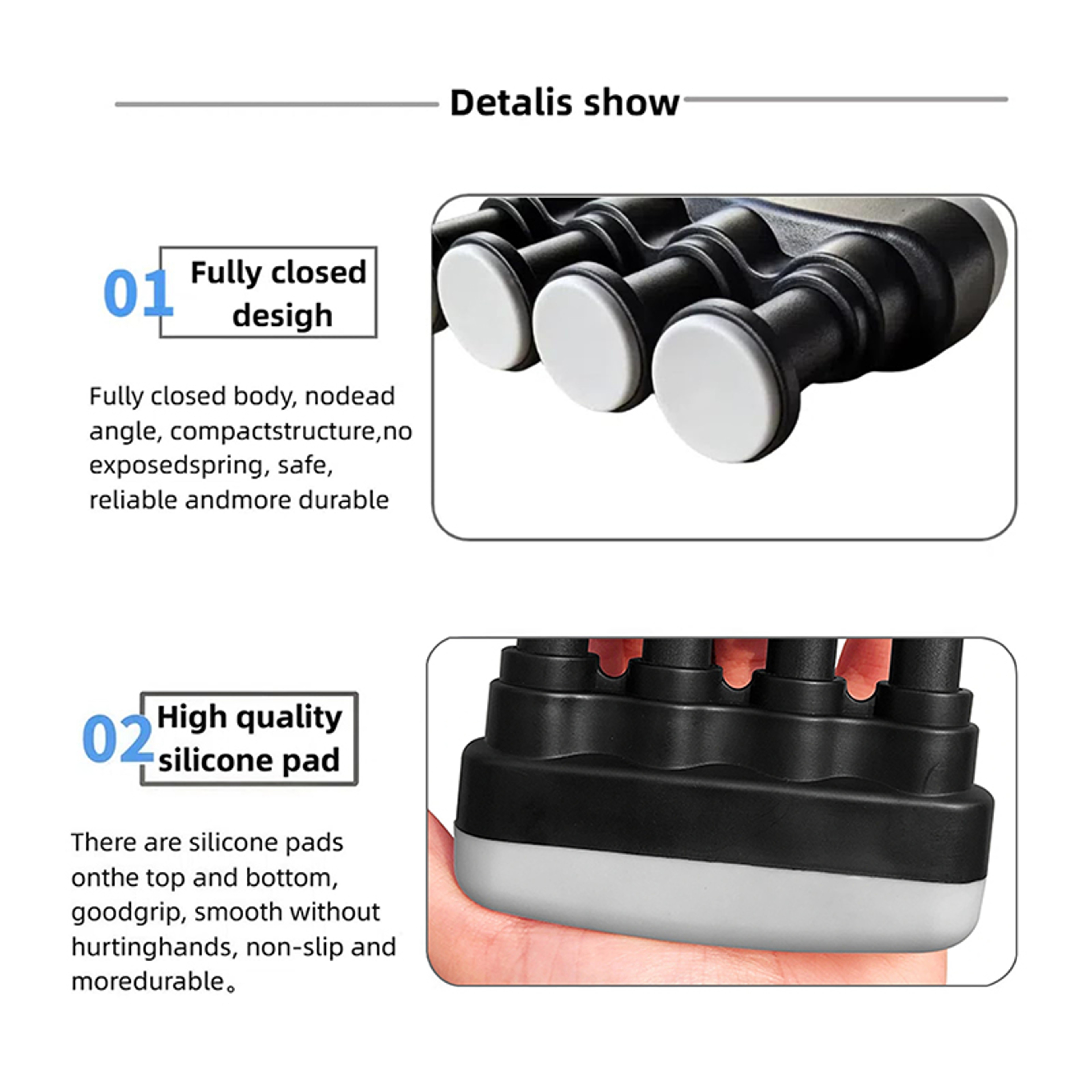 Power Trainer Medium Tension, Guitar Hand Grip Finger Exerciser Strengthener, Home Fitness Entry Finger Exerciser – view 4