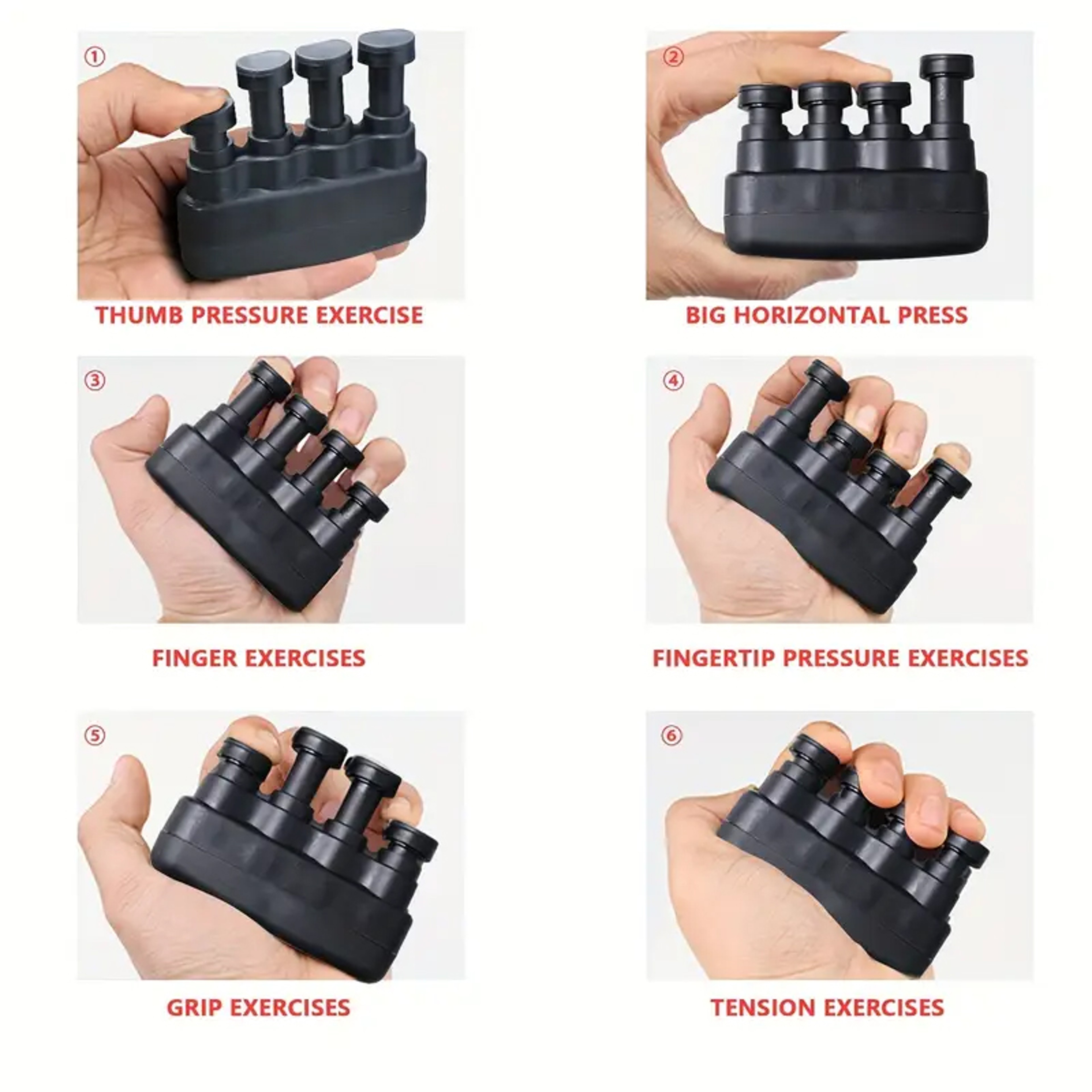 Power Trainer Medium Tension, Guitar Hand Grip Finger Exerciser Strengthener, Home Fitness Entry Finger Exerciser – view 5